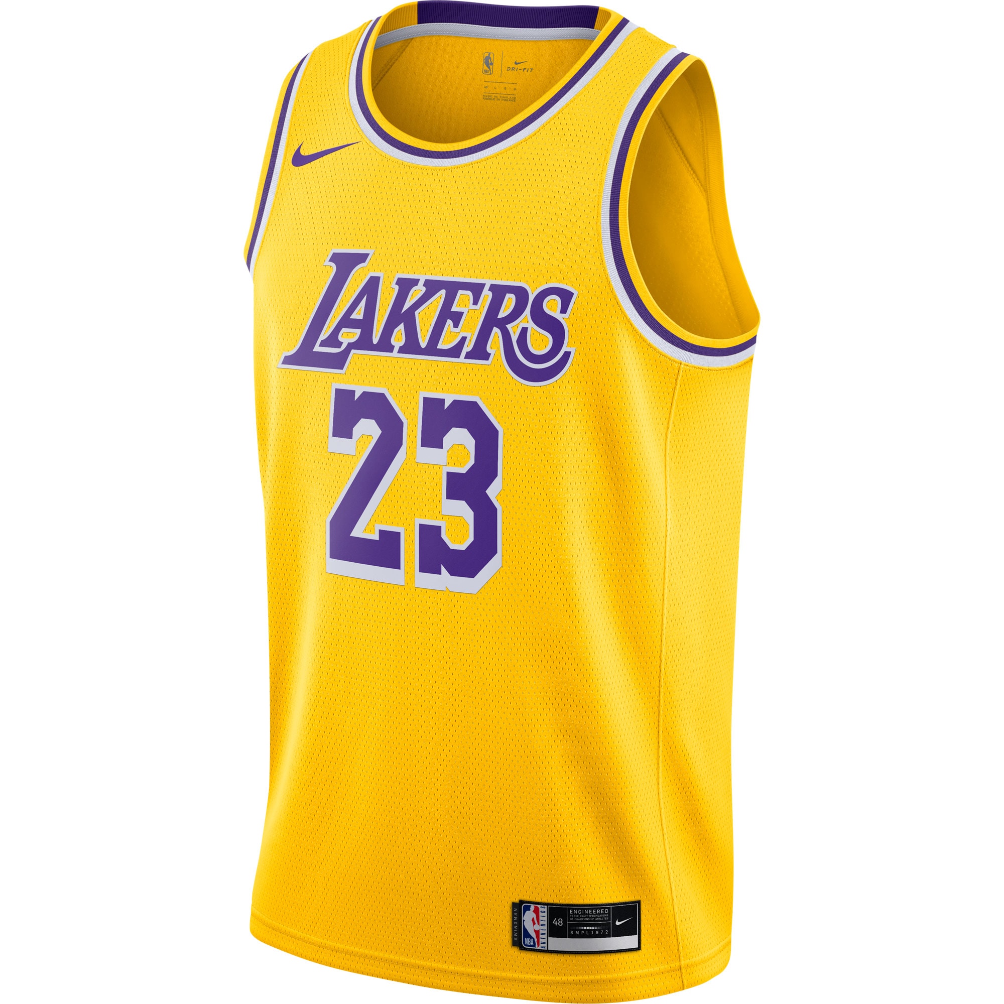 LeBron James Los Angeles Lakers 2020/21 Swingman Jersey Gold - Icon Edition