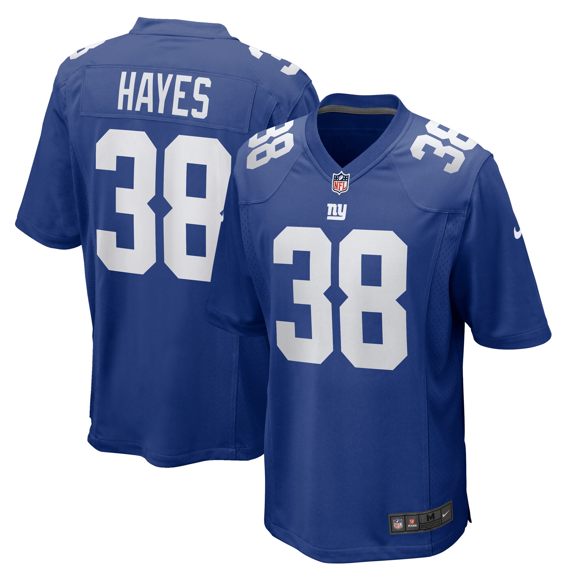 Kaleb Hayes New York Giants  Game Jersey -  Royal
