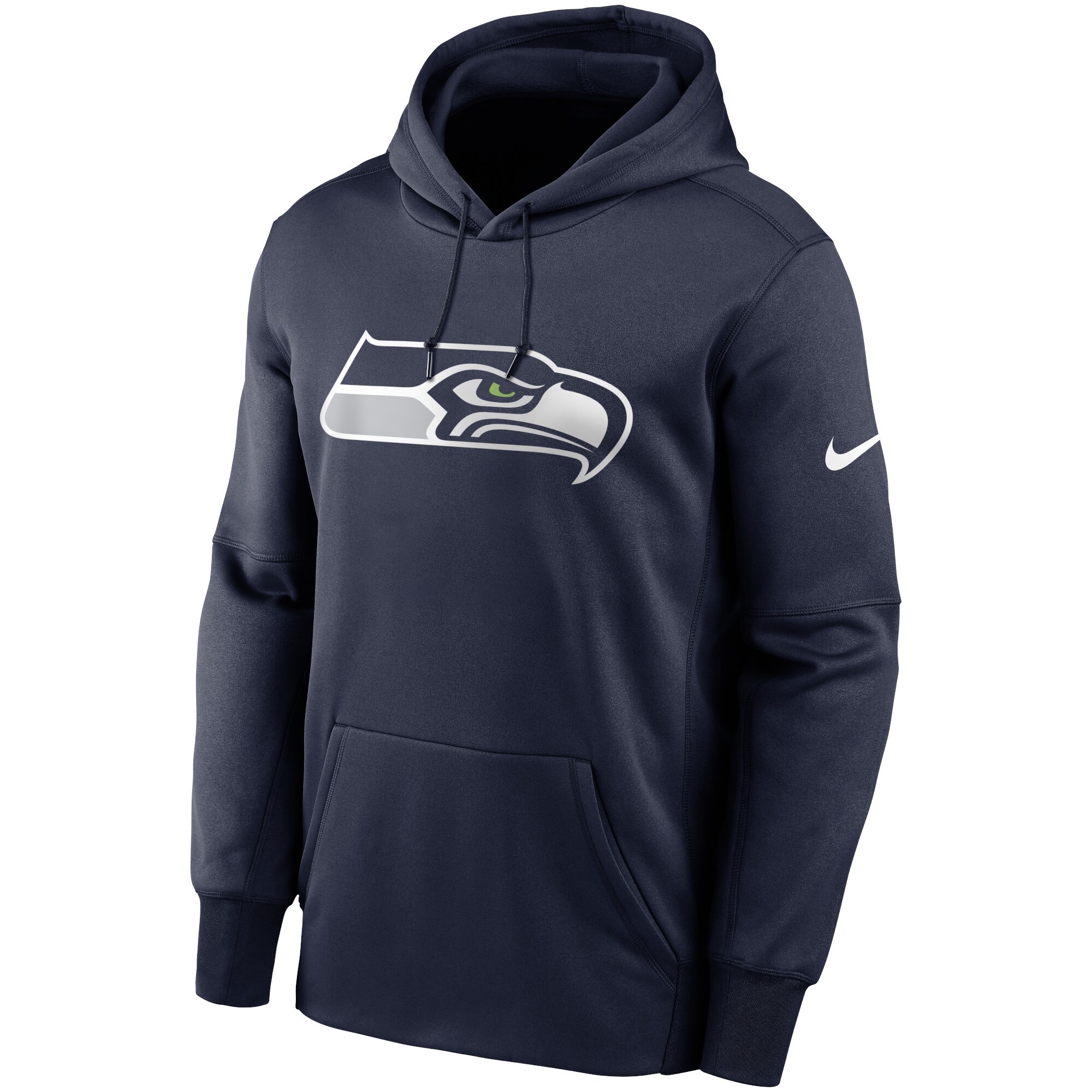 Seattle Seahawks Fan Gear Primary Logo Therma Performance Pullover Hoodie - College Navy