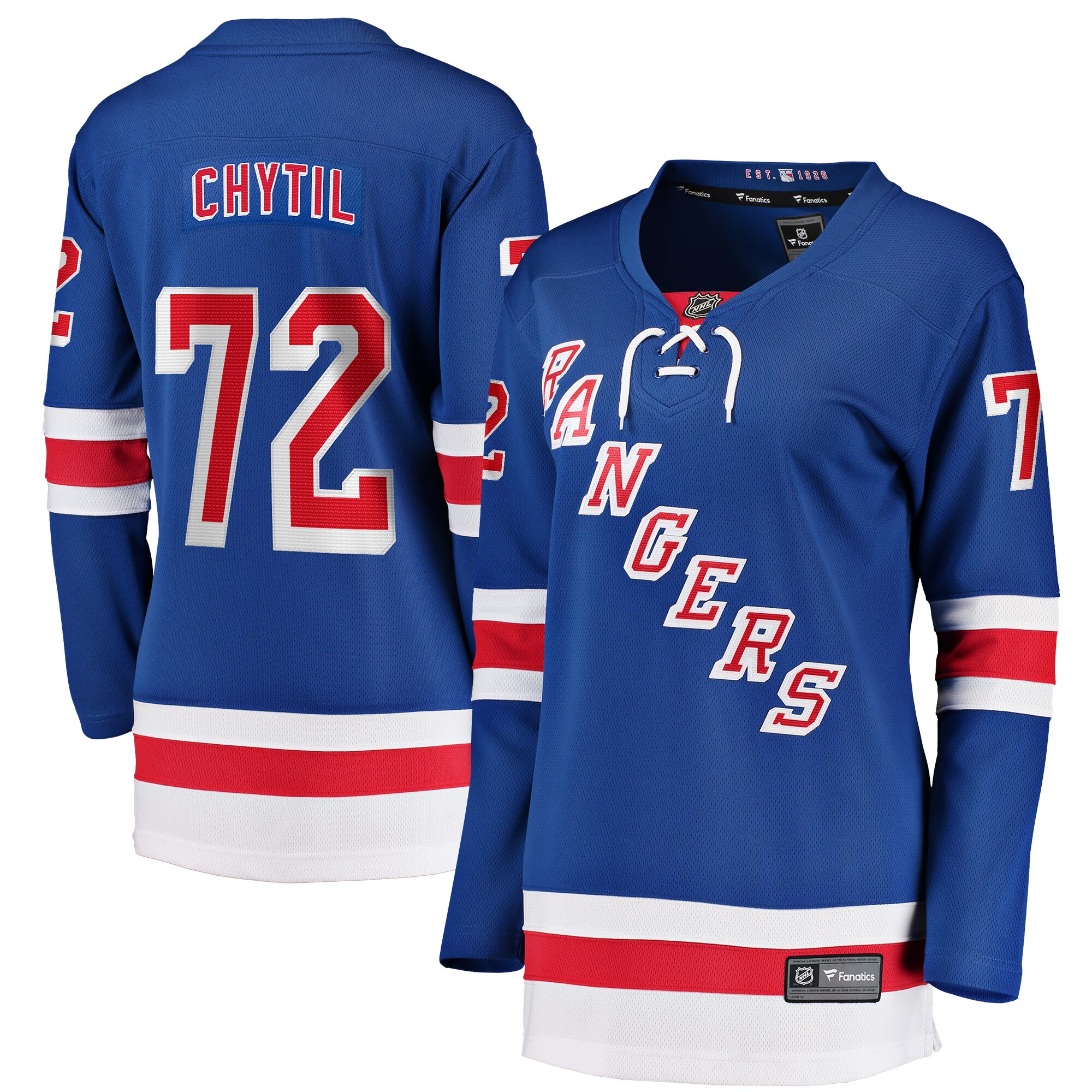 Filip Chytil New York Rangers Women's Home Breakaway Player Jersey - Blue
