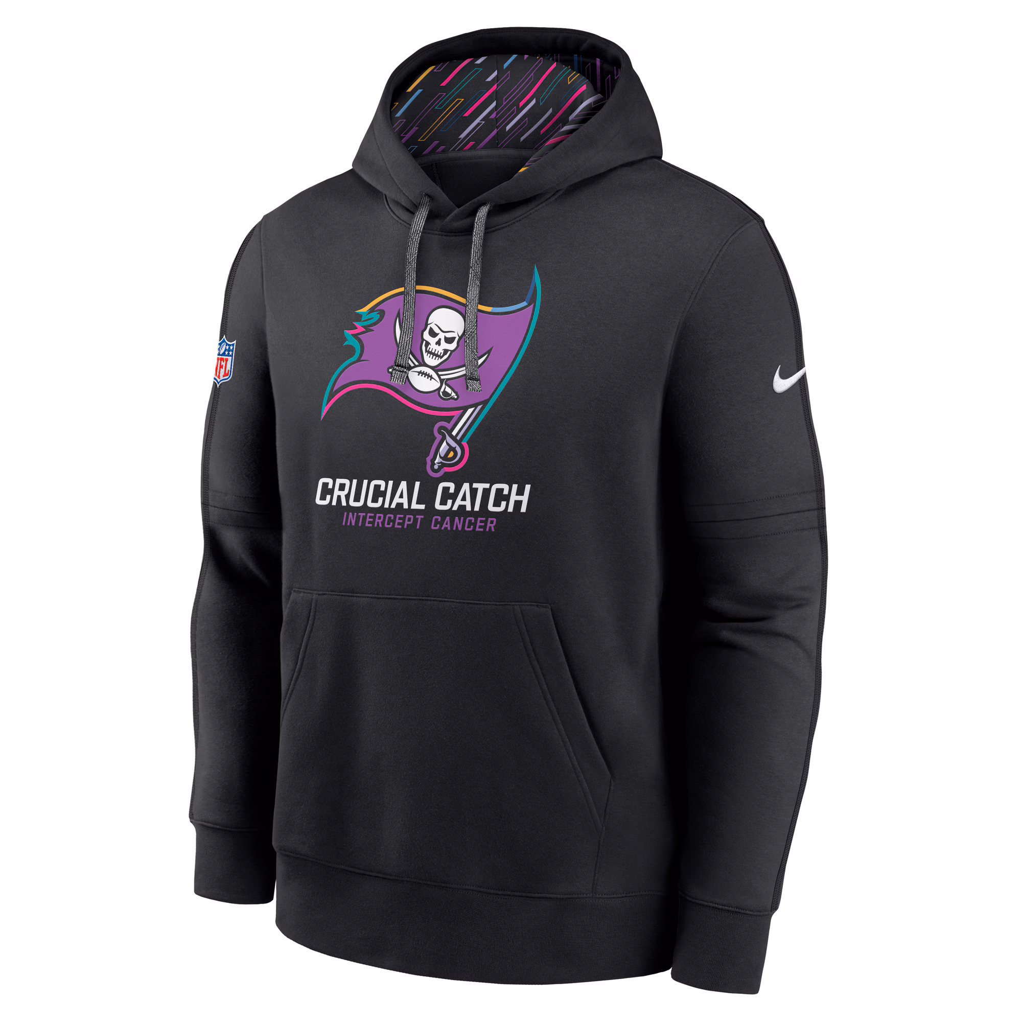 Tampa Bay Buccaneers 2024 NFL Crucial Catch Club Pullover Hoodie - Black