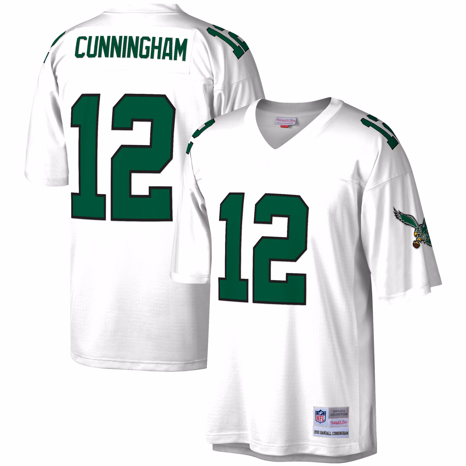 Randall Cunningham Philadelphia Eagles #12 Legacy Replica Jersey - White