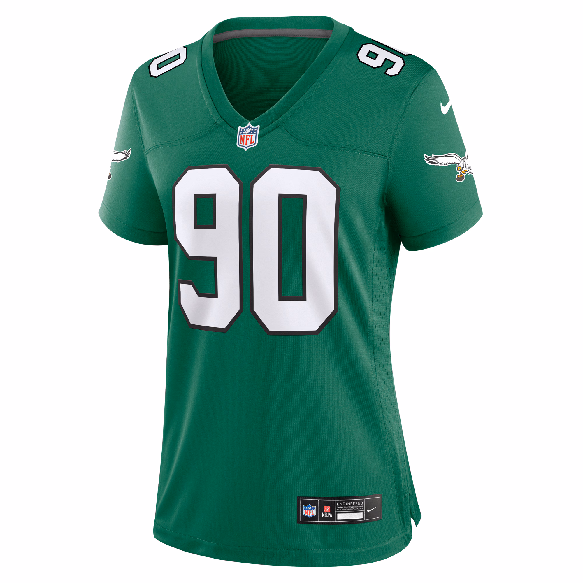 Mike Golic Philadelphia Eagles Women's Alternate Game Jersey - Kelly Green