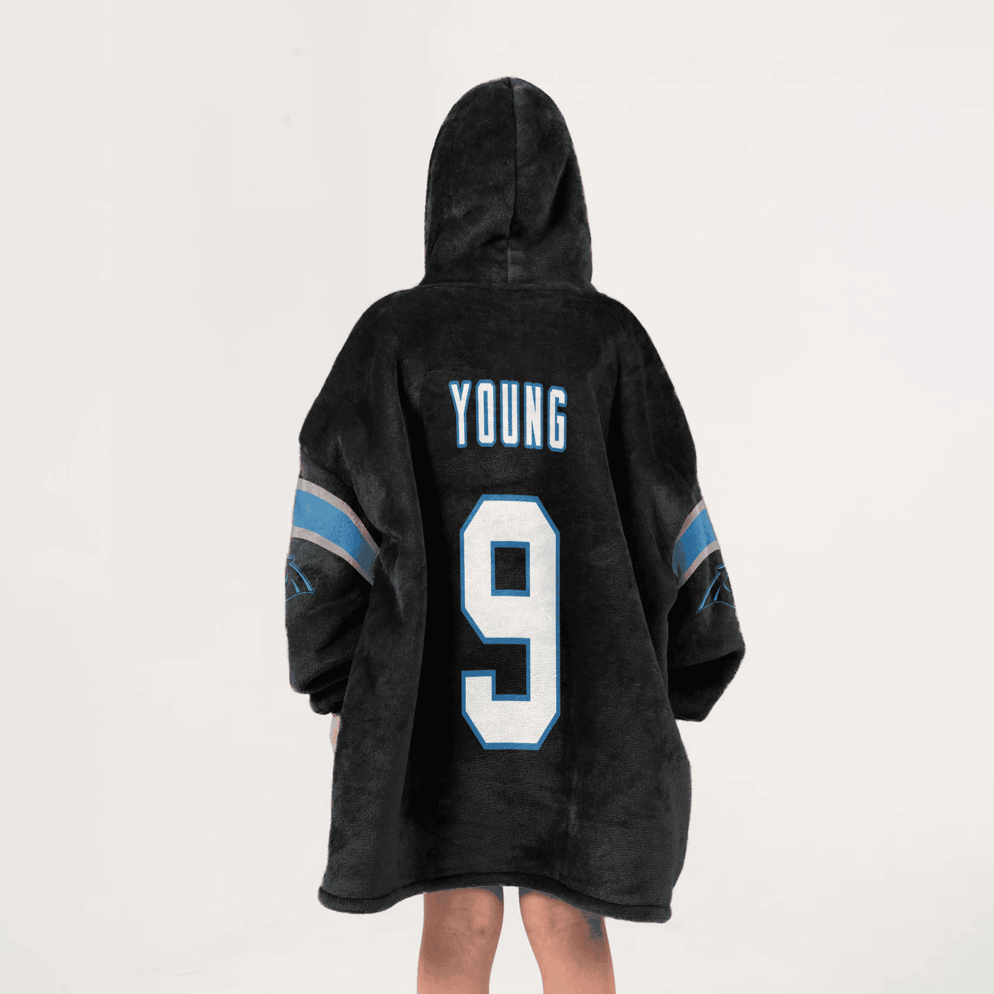 Kid 9 Carolina Football Unisex Blanket Hoodie