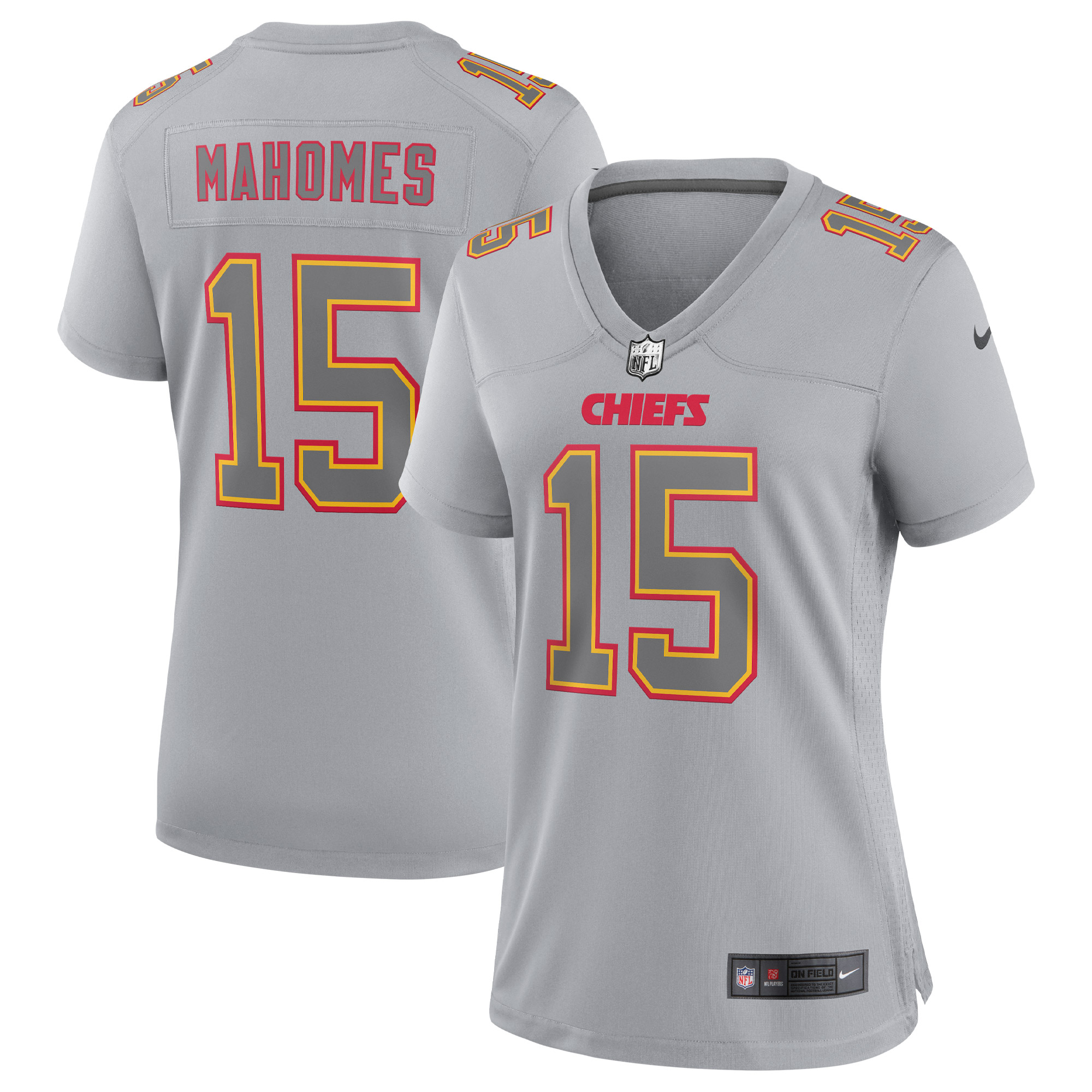 Patrick Mahomes Kansas City Chiefs  Women's Atmosphere Fashion Game Jersey - Gray
