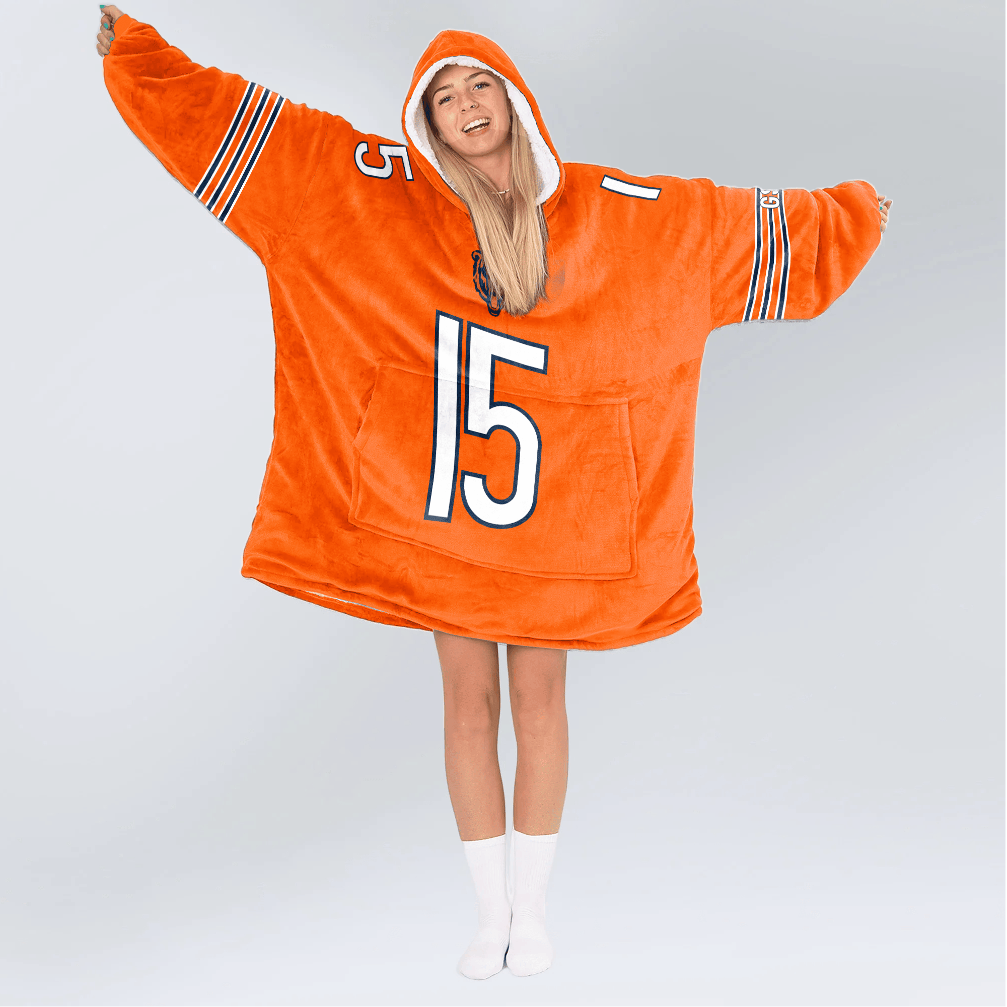 R.O 15 Chicago Football Unisex Blanket Hoodie