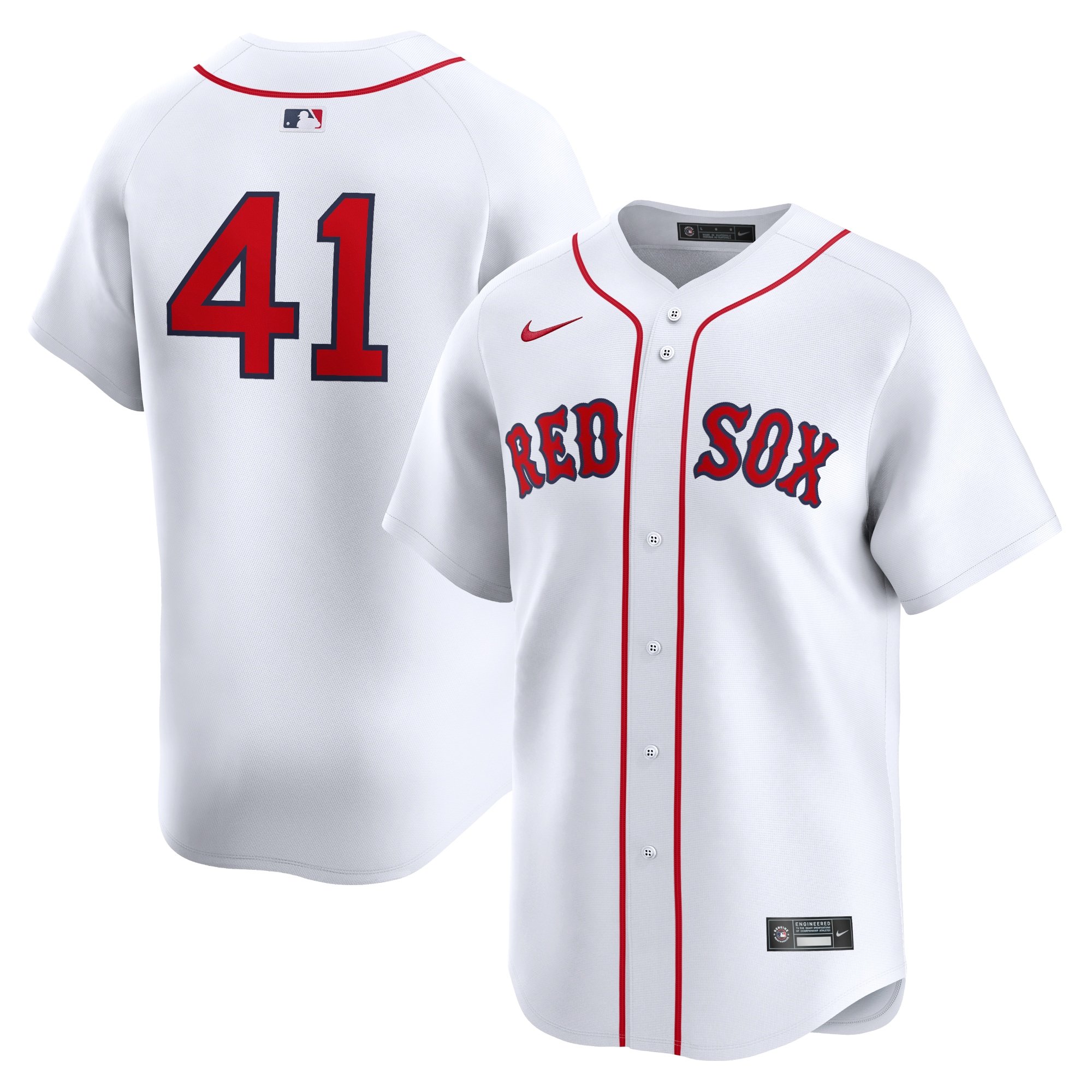 Men's Boston Red Sox Chris Sale  White Home Limited Player Jersey