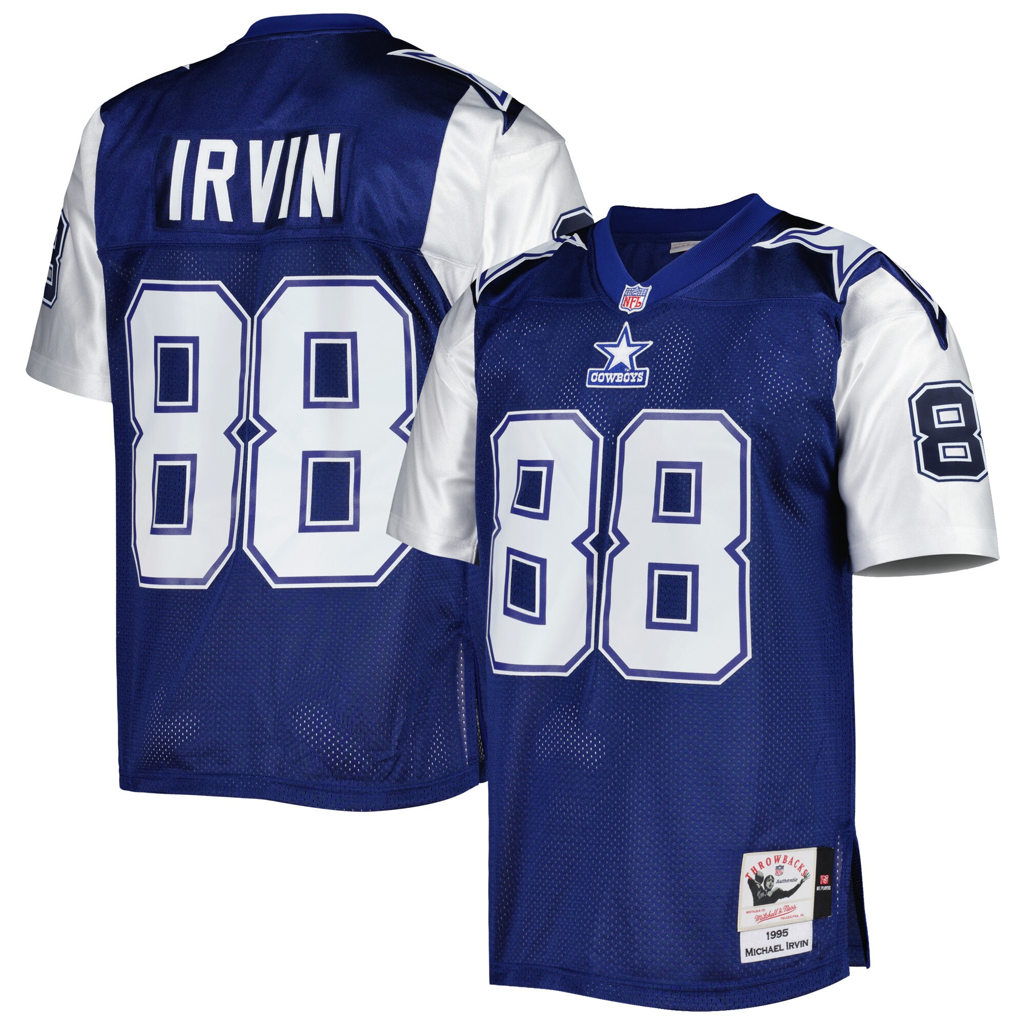 Michael Irvin Dallas Cowboys  1995 Authentic Retired Player Jersey - Navy/White