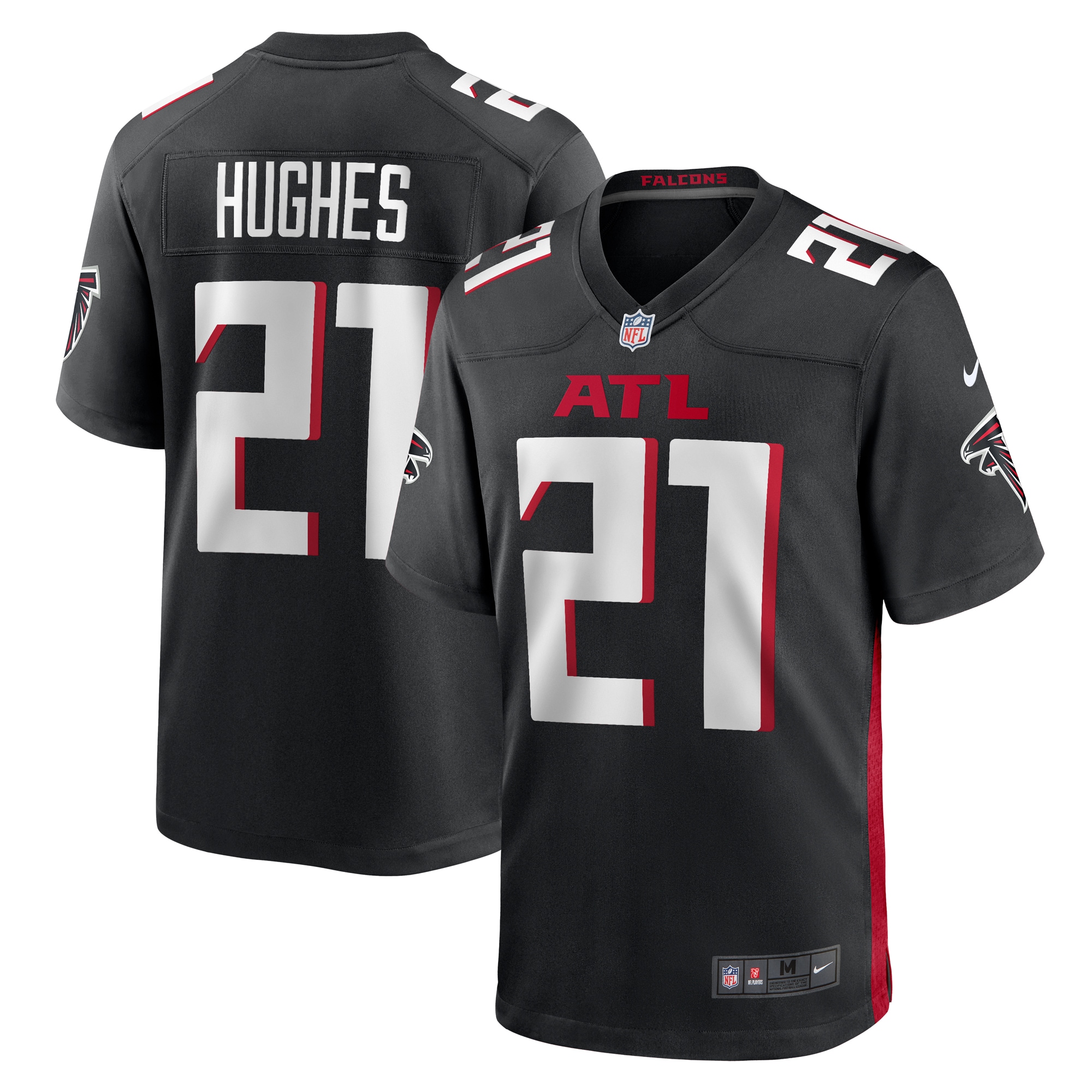 Mike Hughes Atlanta Falcons Game Player Jersey - Black