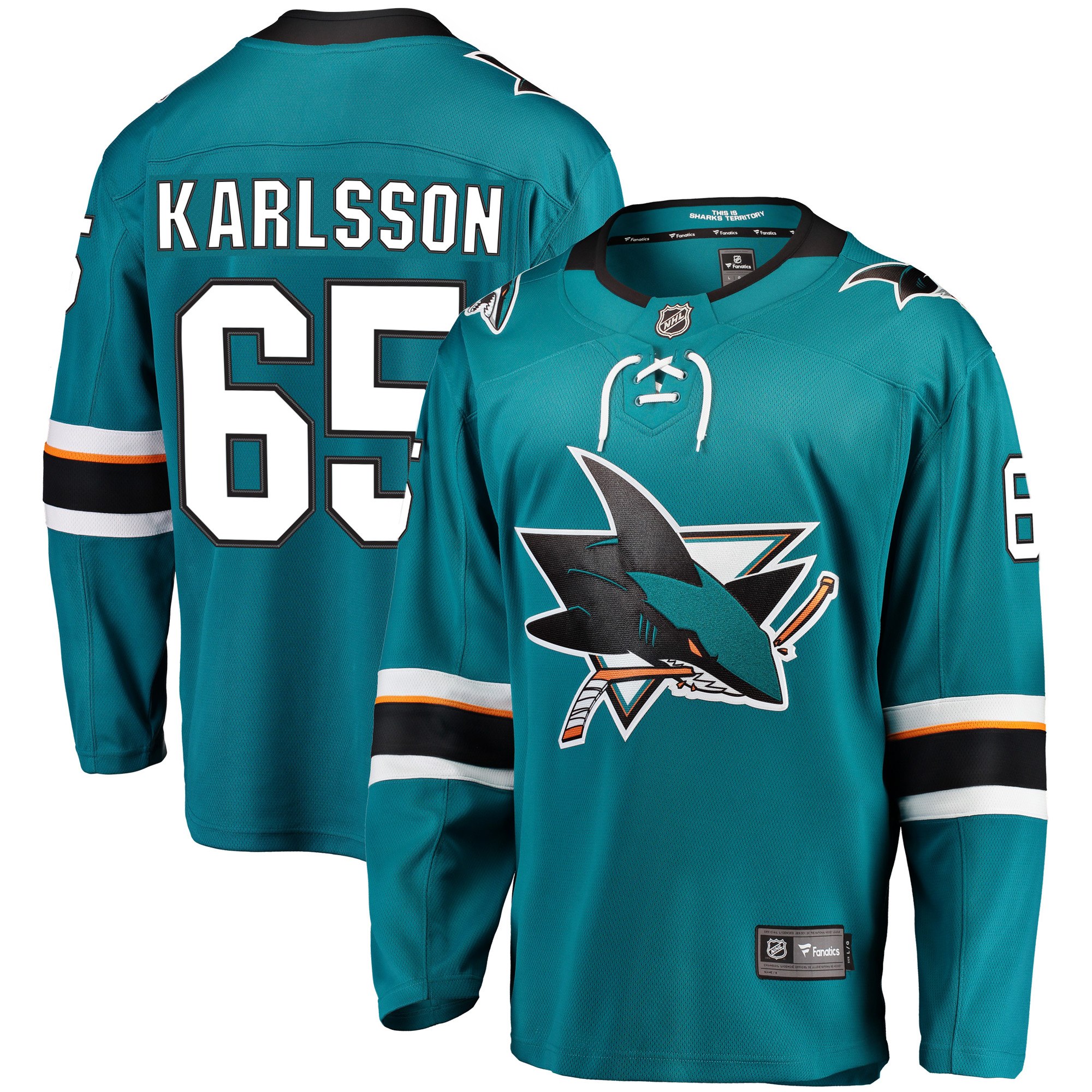 Erik Karlsson San Jose Sharks 2021/22 Home Premier Breakaway Player Jersey - Teal
