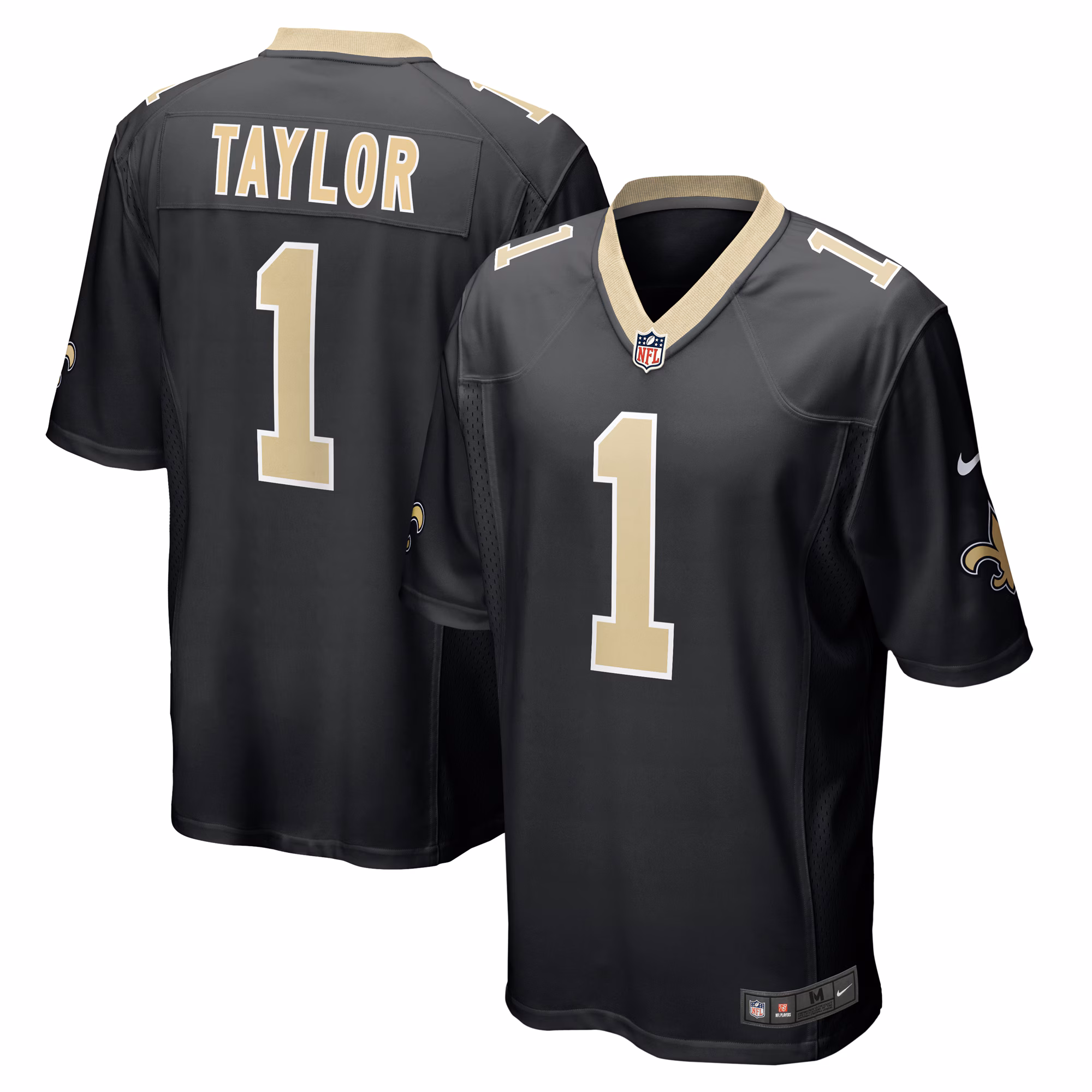 Alontae Taylor New Orleans Saints Team Game Jersey -  Black