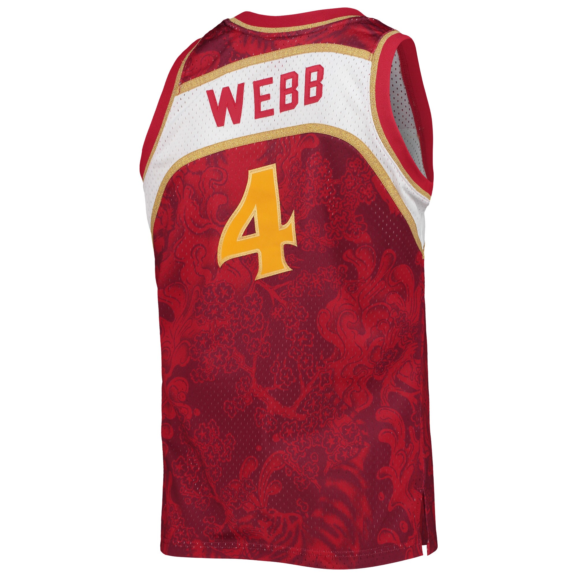 Spud Webb Atlanta Hawks Mitchell & Ness Hardwood Classics 1986/87 Lunar New Year Swingman Jersey - Red