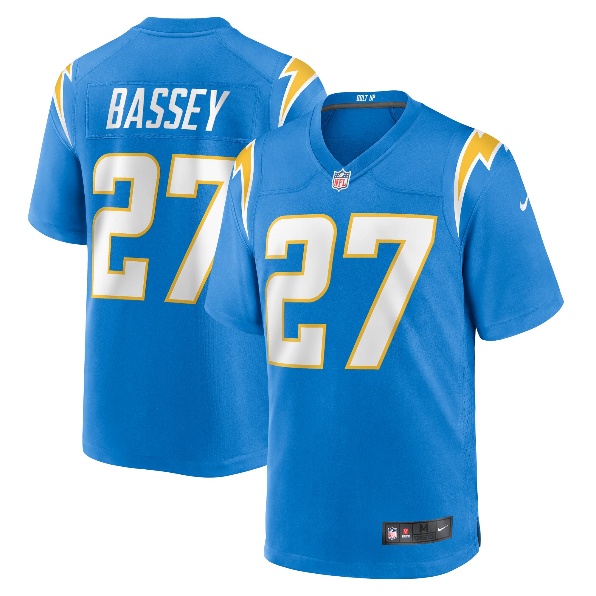 Essang Bassey Los Angeles Chargers  Game Jersey -  Powder Blue