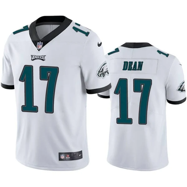 NFL Philadelphia Eagles Nakobe Dean 17 White Vapor Limited Premium High Quality Jersey