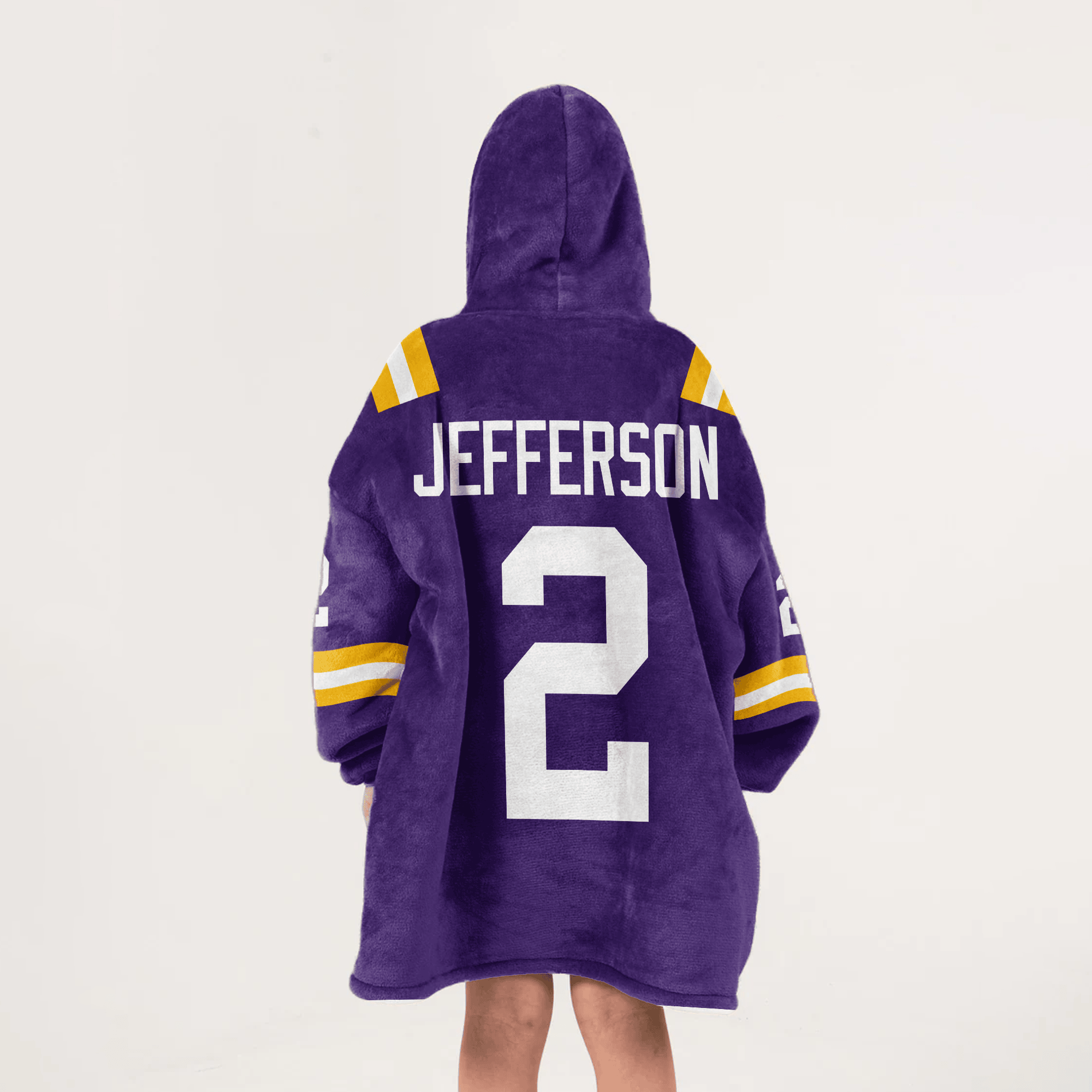Kid J.J 2 LSU Football Unisex Blanket Hoodie