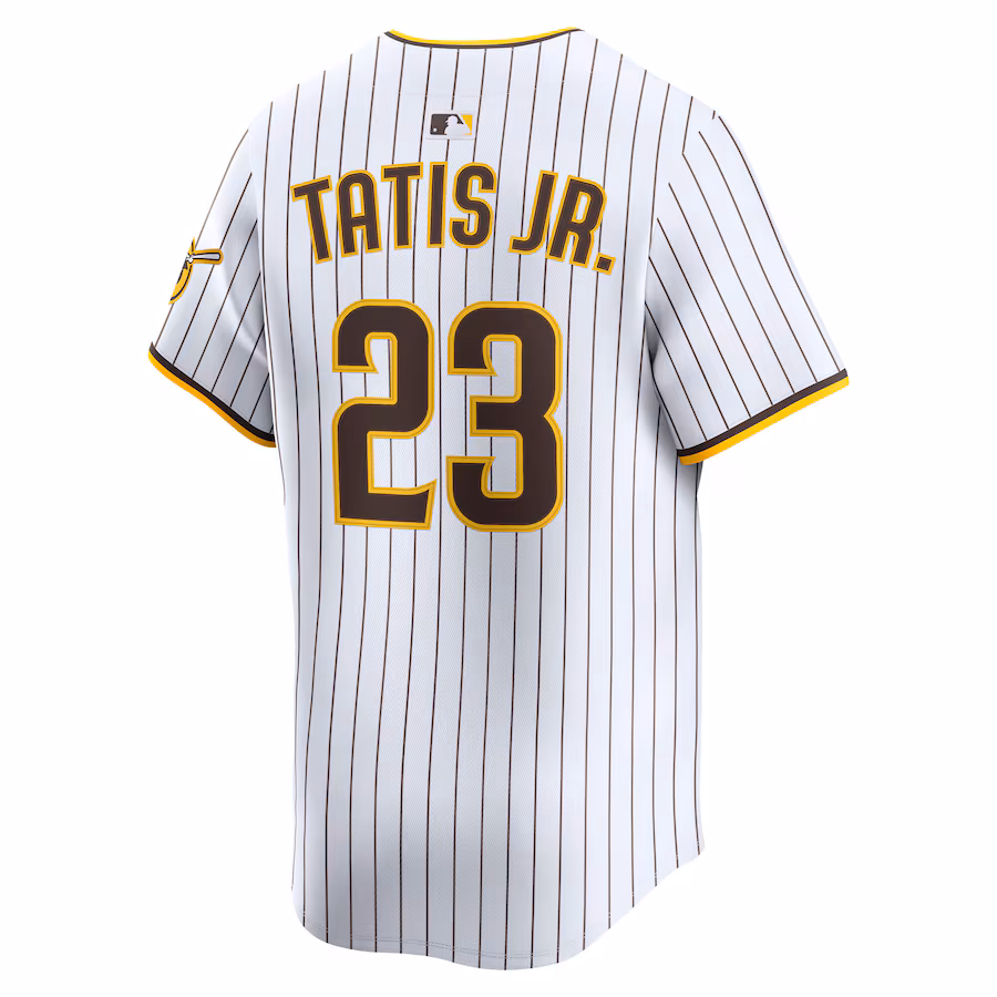 Men's San Diego Padres #23 Fernando Tatis Jr. White Home Limited Player Jersey