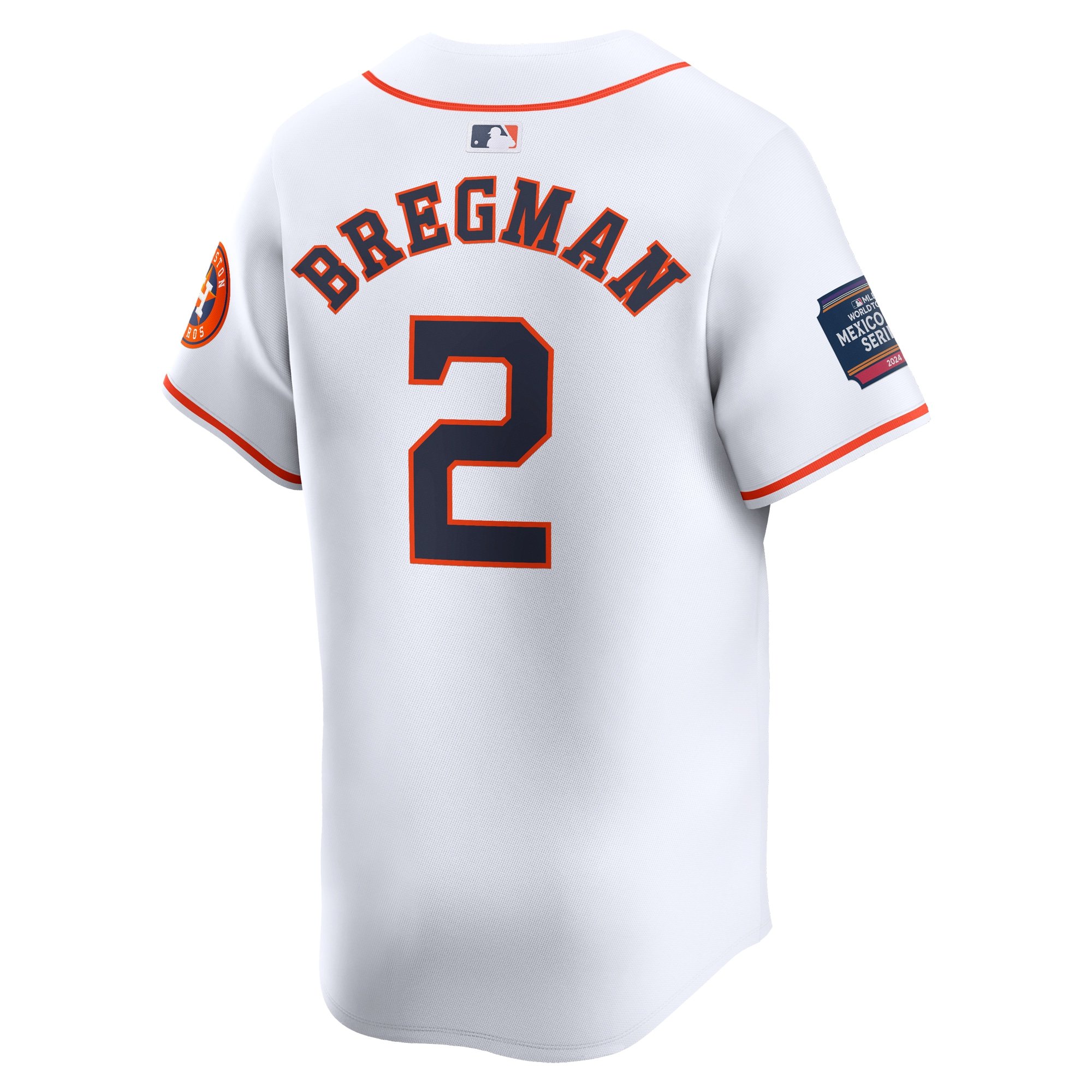 Men's Houston Astros Alex Bregman  White 2024 MLB World Tour Mexico City Series Home Limited Player Jersey