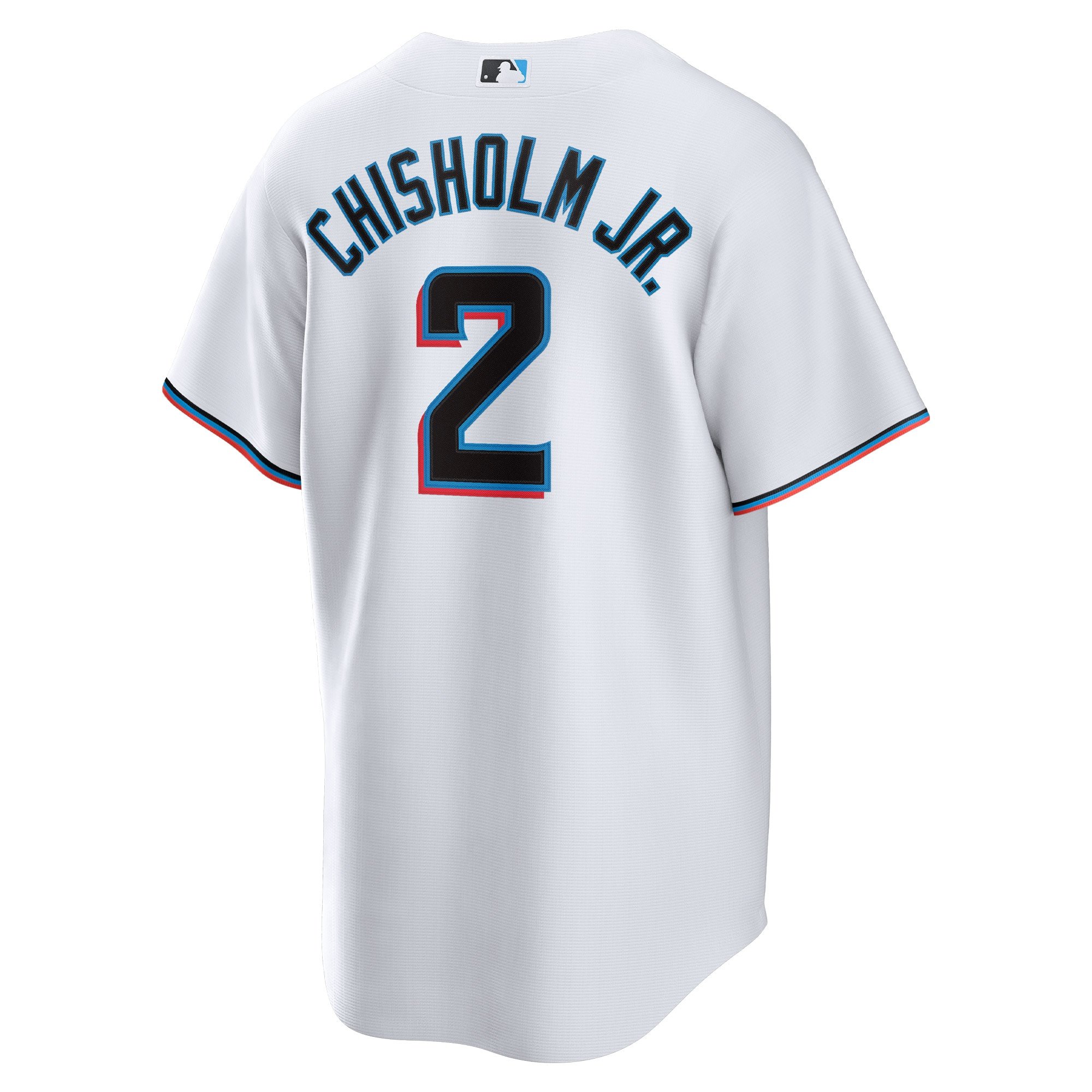 Men's Miami Marlins Jazz Chisholm Jr.  White Home Replica Player Jersey