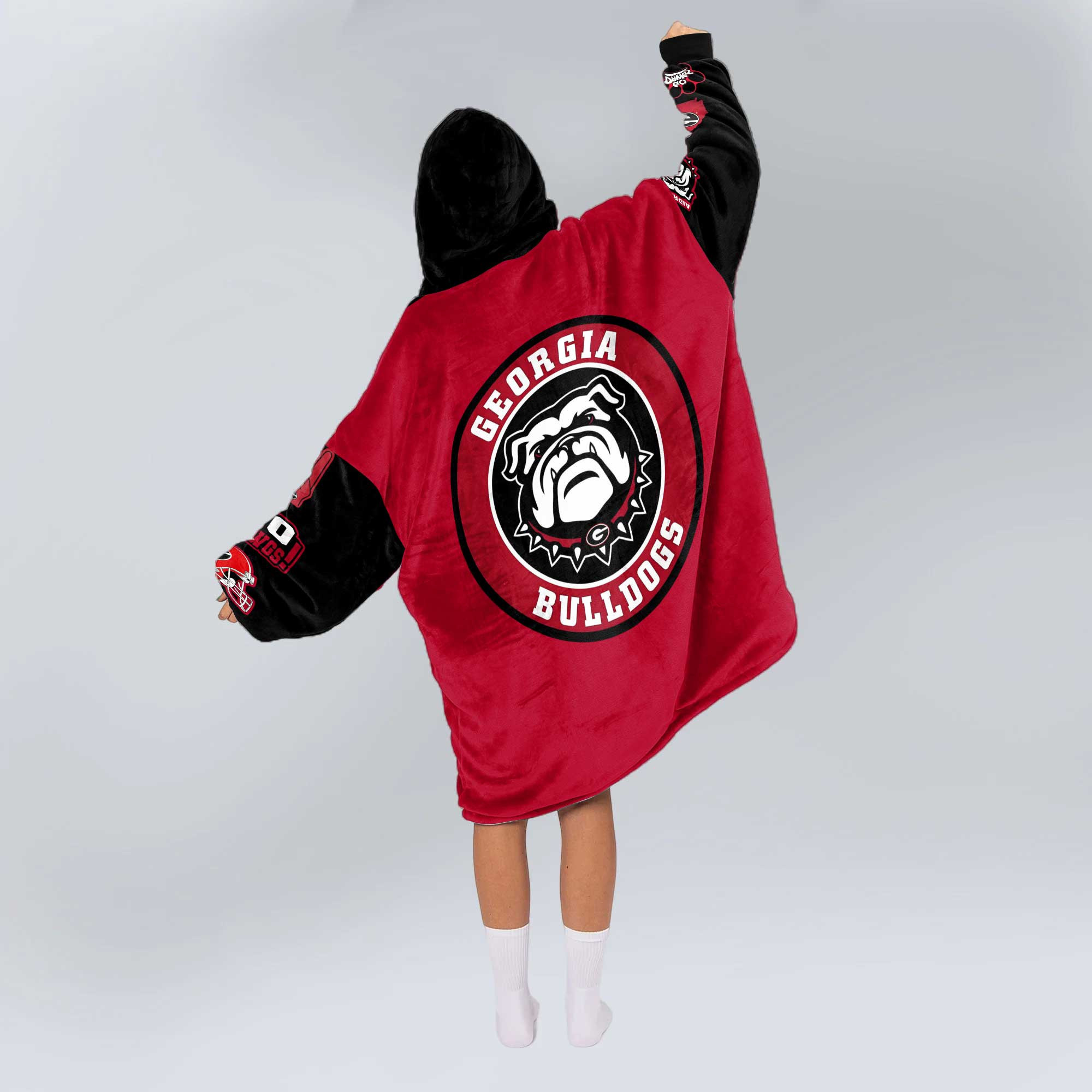 Adult Georgia Football Unisex Blanket Hoodie