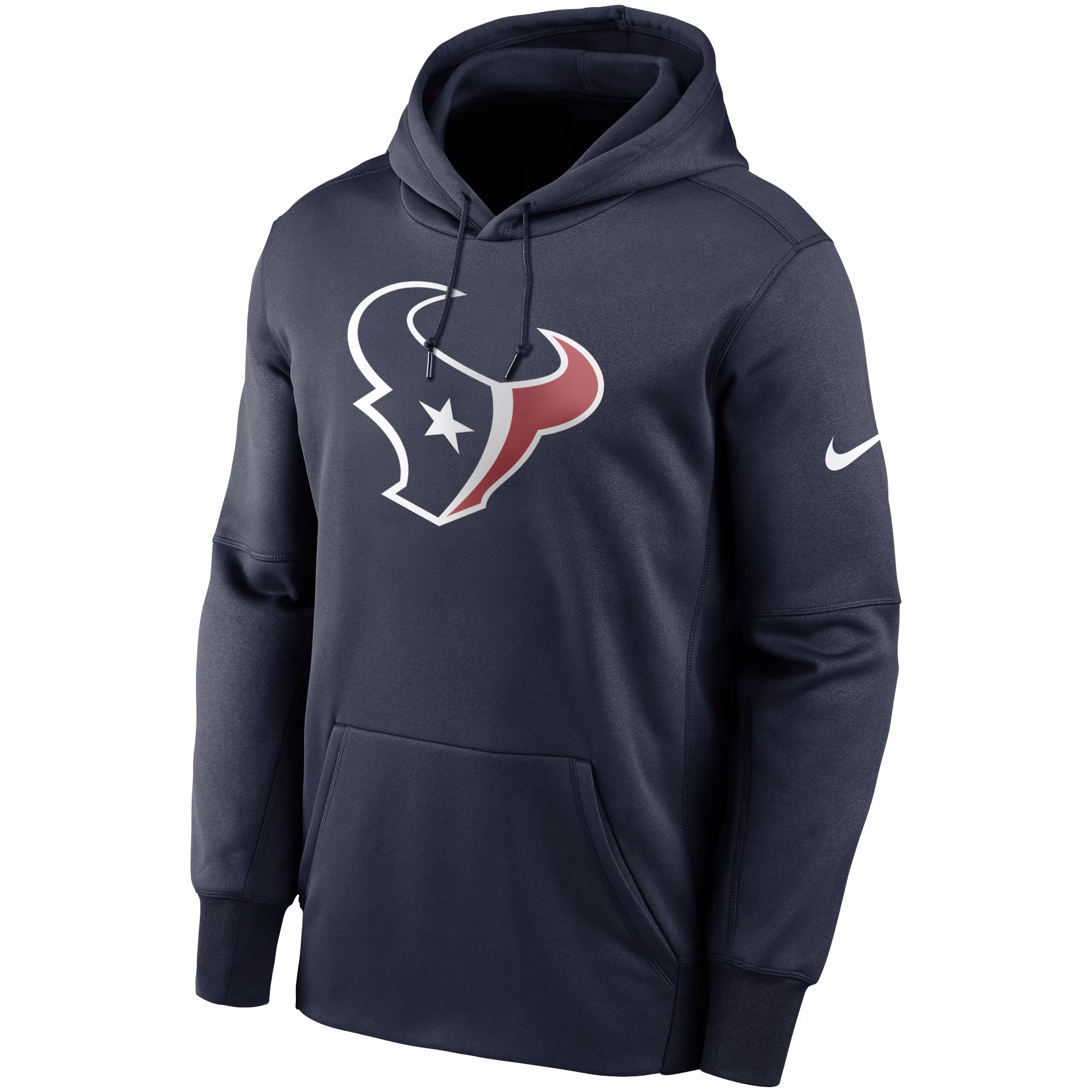 Houston Texans Fan Gear Primary Logo Therma Performance Pullover Hoodie - Navy