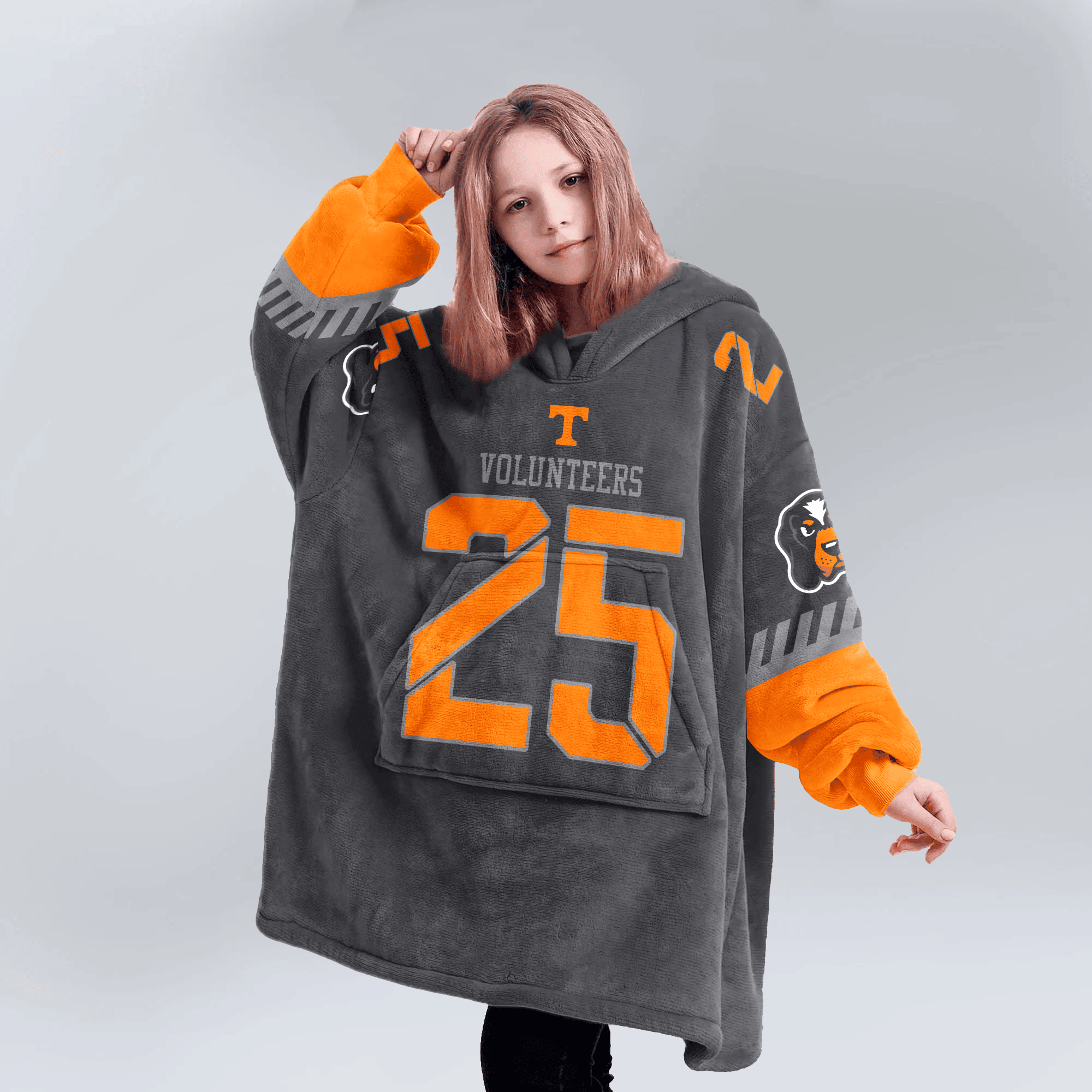 Kid 25 Tennessee Football Unisex Blanket Hoodie