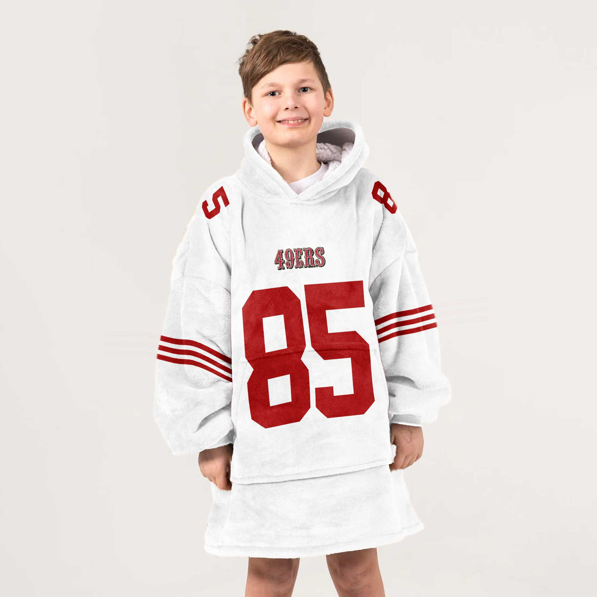 Kid G.K. 85 San Francisco 49ers Football Unisex Blanket Hoodie