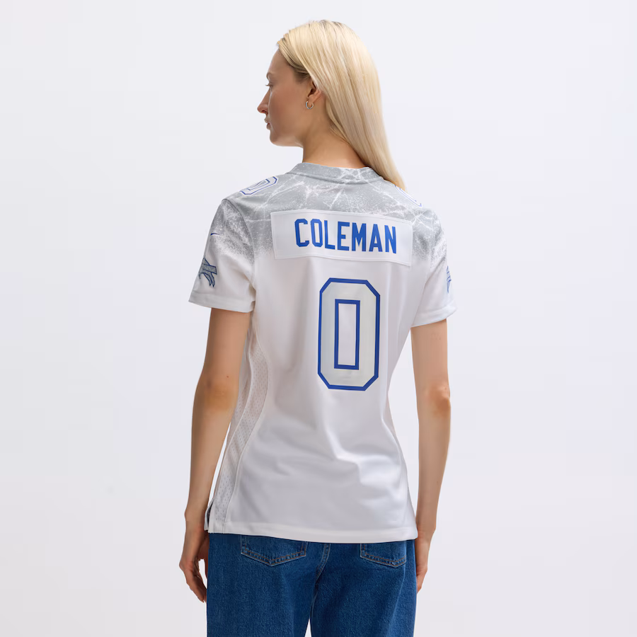 Keon Coleman #0 Buffalo Bills Women's 2025 Rivalries Collection Game Jersey - White