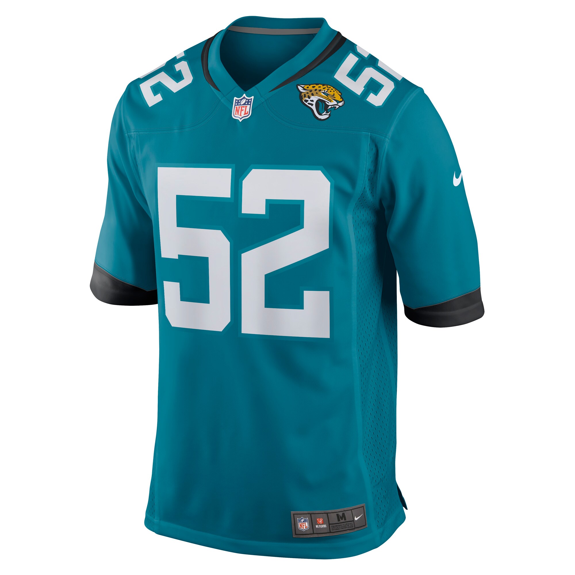 DaVon Hamilton Jacksonville Jaguars Game Jersey - Teal