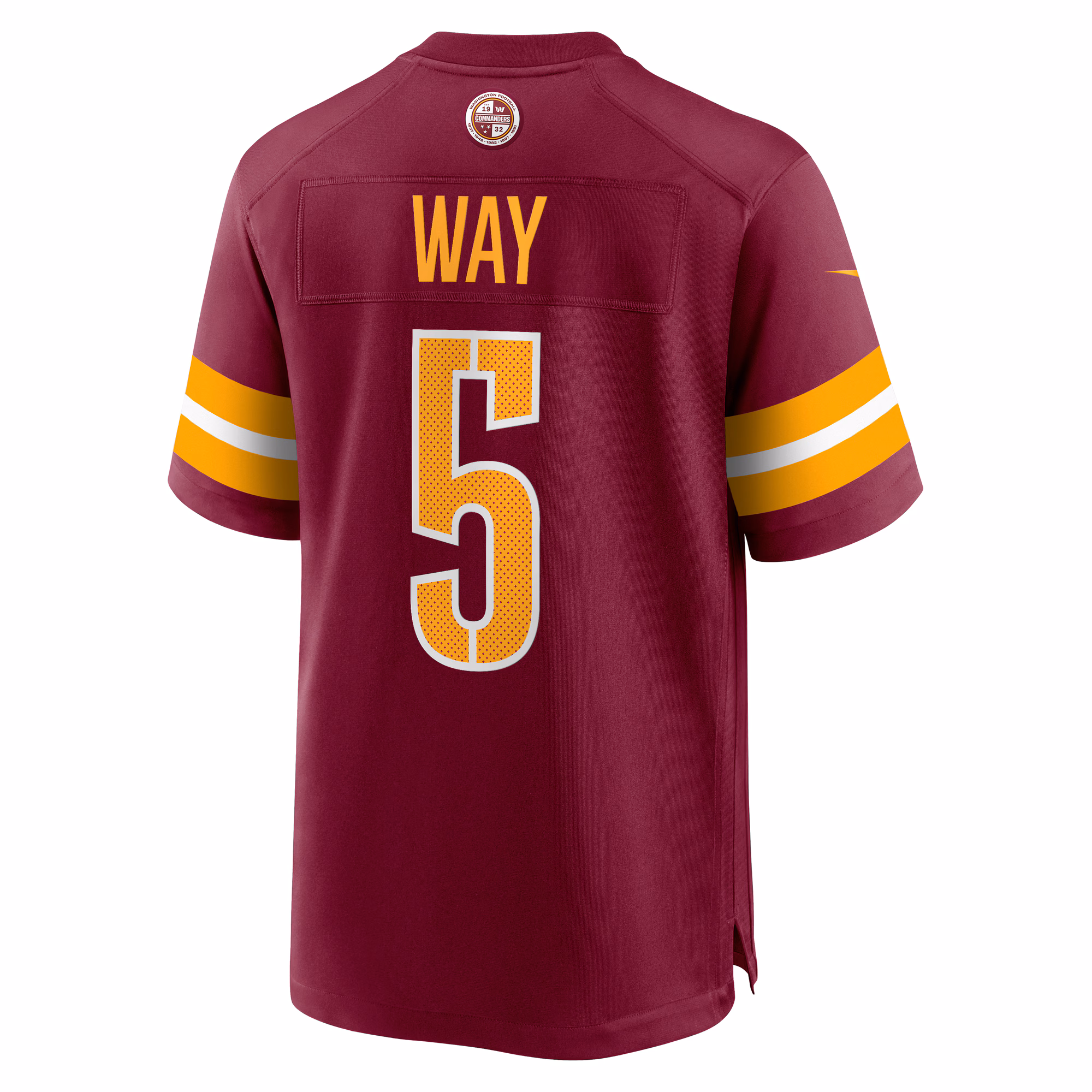 Tress Way Washington Commanders  Game Jersey -  Burgundy