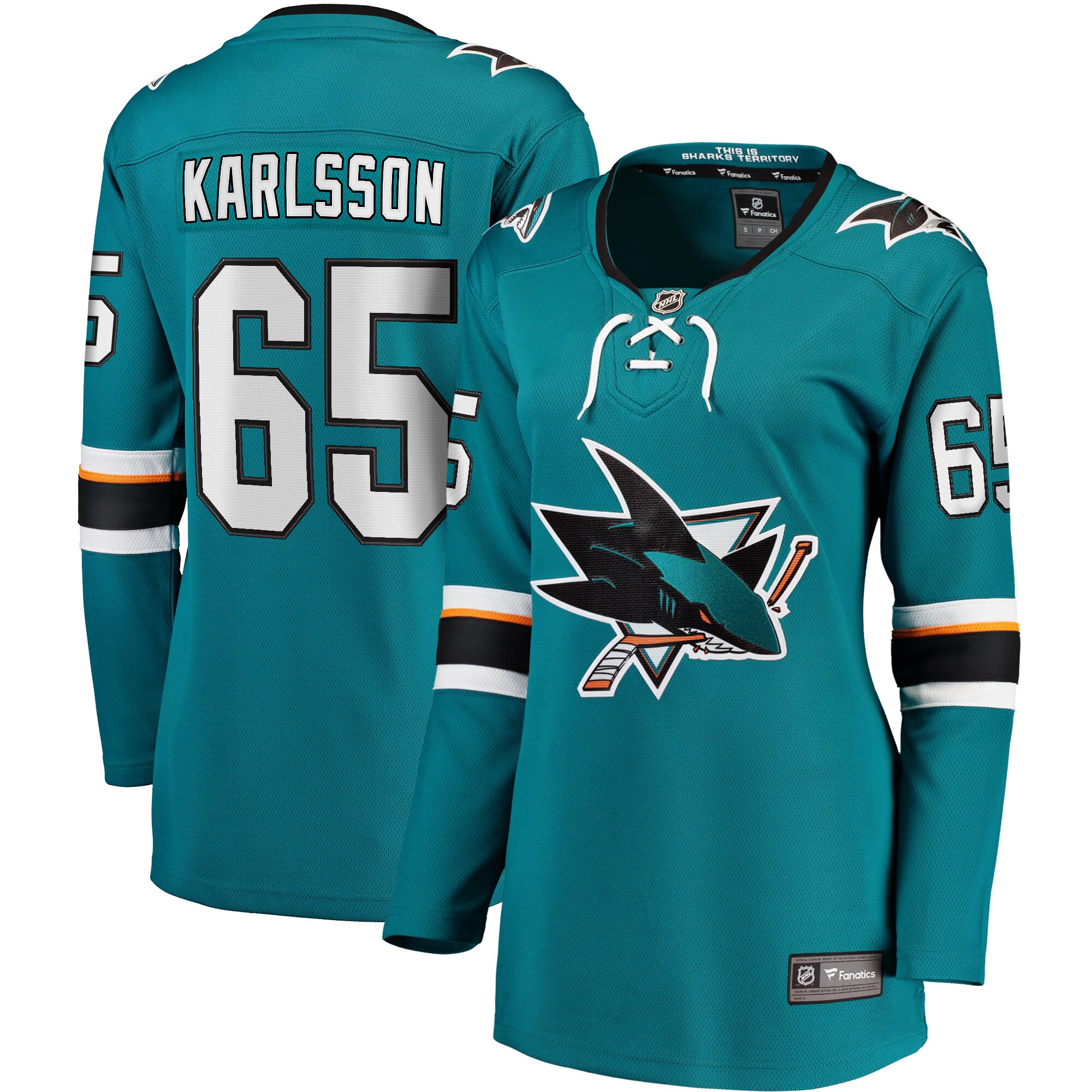 Erik Karlsson San Jose Sharks Women's Home Premier Breakaway Player Jersey - Teal