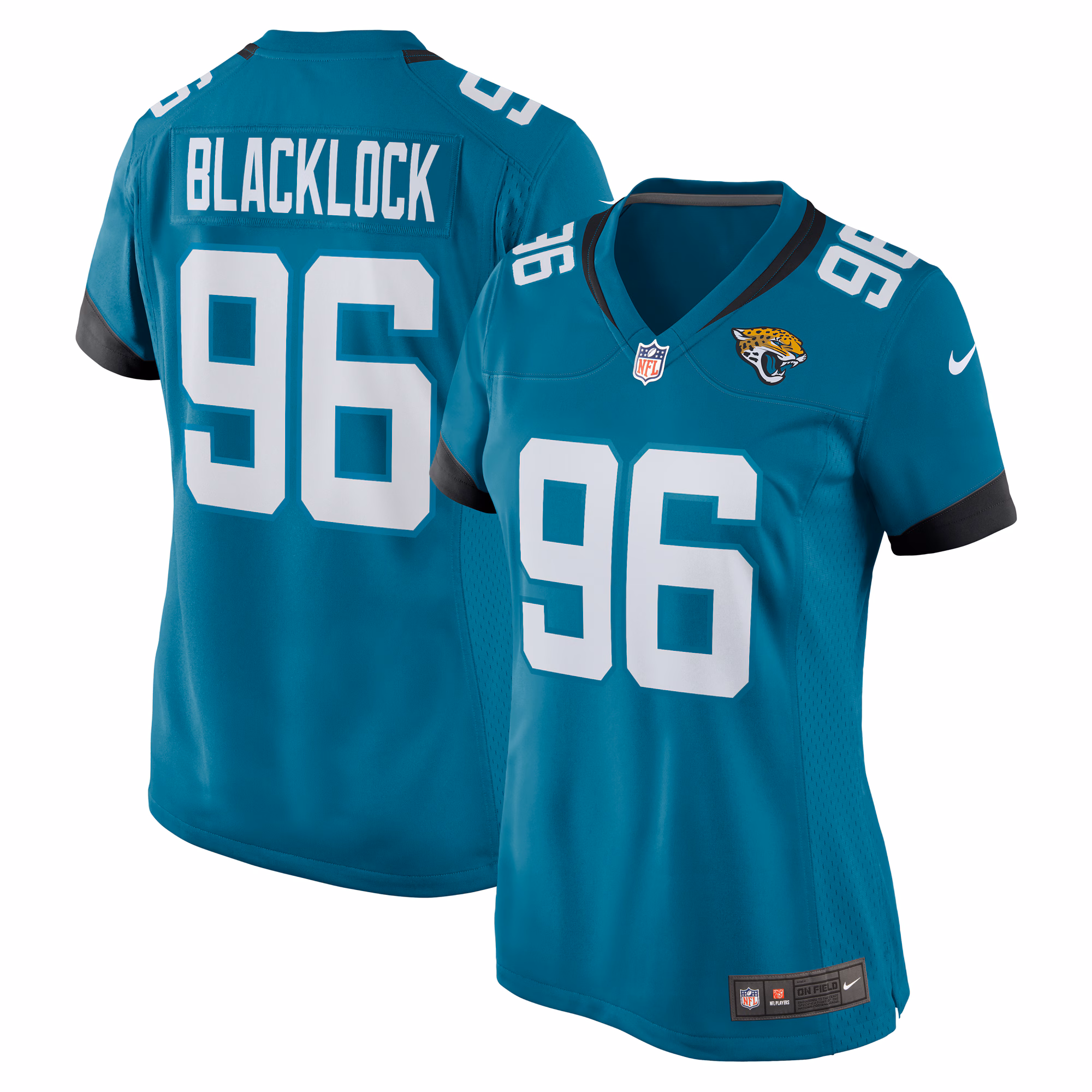 Ross Blacklock Jacksonville Jaguars Women's Team Game Jersey -  Teal