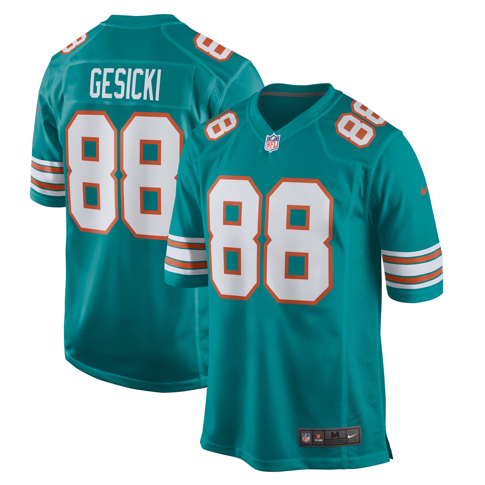 Mike Gesicki Miami Dolphins  Alternate Game Jersey - Aqua