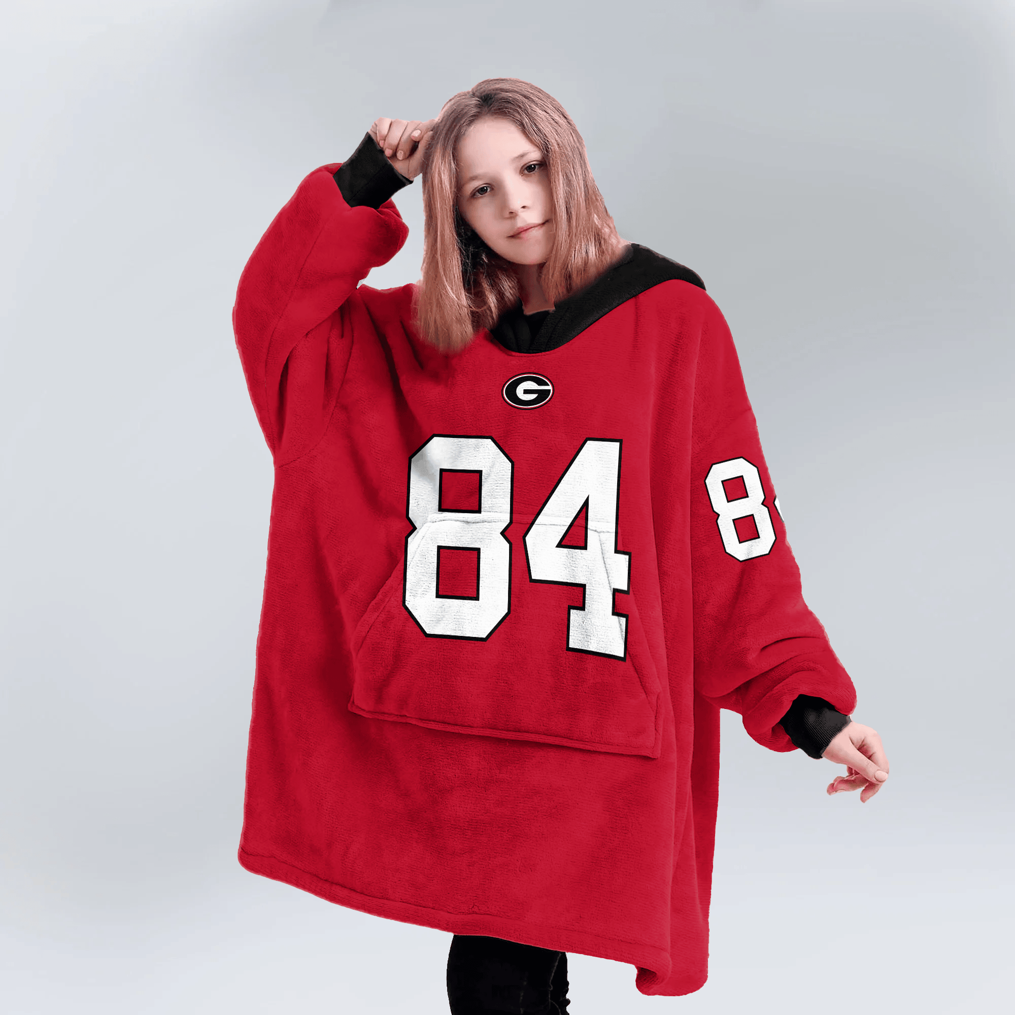 Kid L.M 84 Georgia Football Unisex Blanket Hoodie