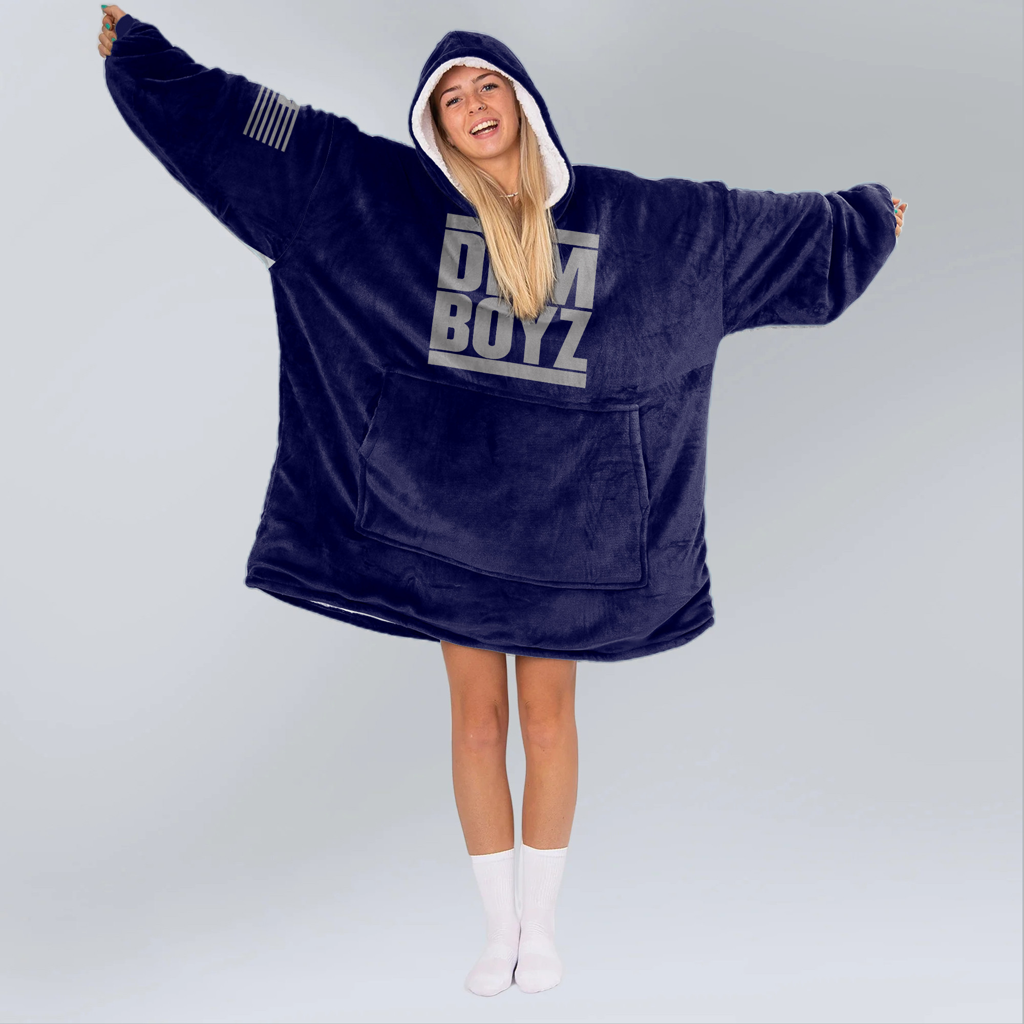 Adult Dallas Football Unisex Blanket Hoodie