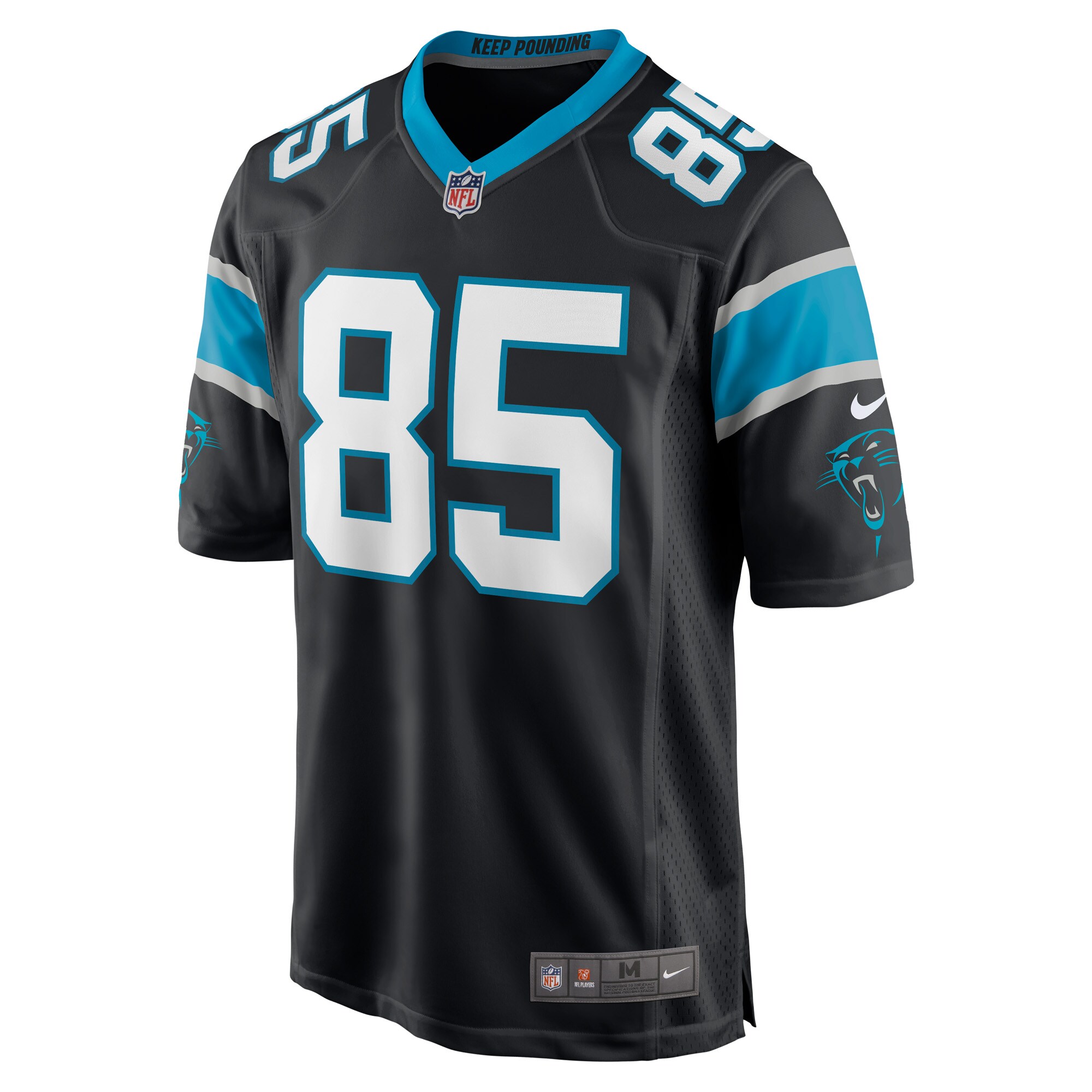 Preston Williams Carolina Panthers  Game Player Jersey - Black