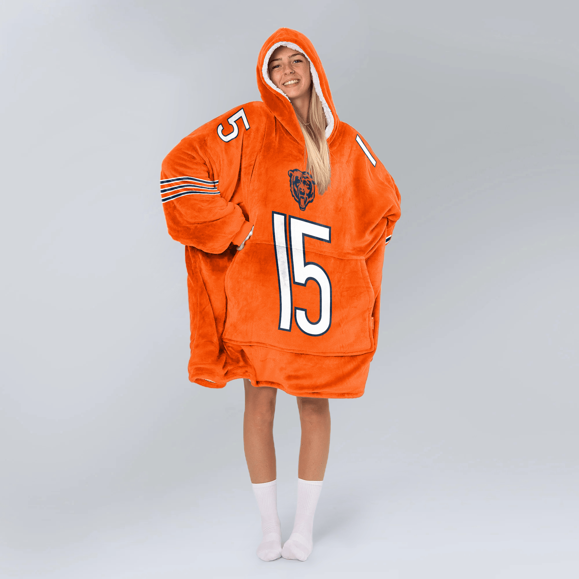 R.O 15 Chicago Football Unisex Blanket Hoodie