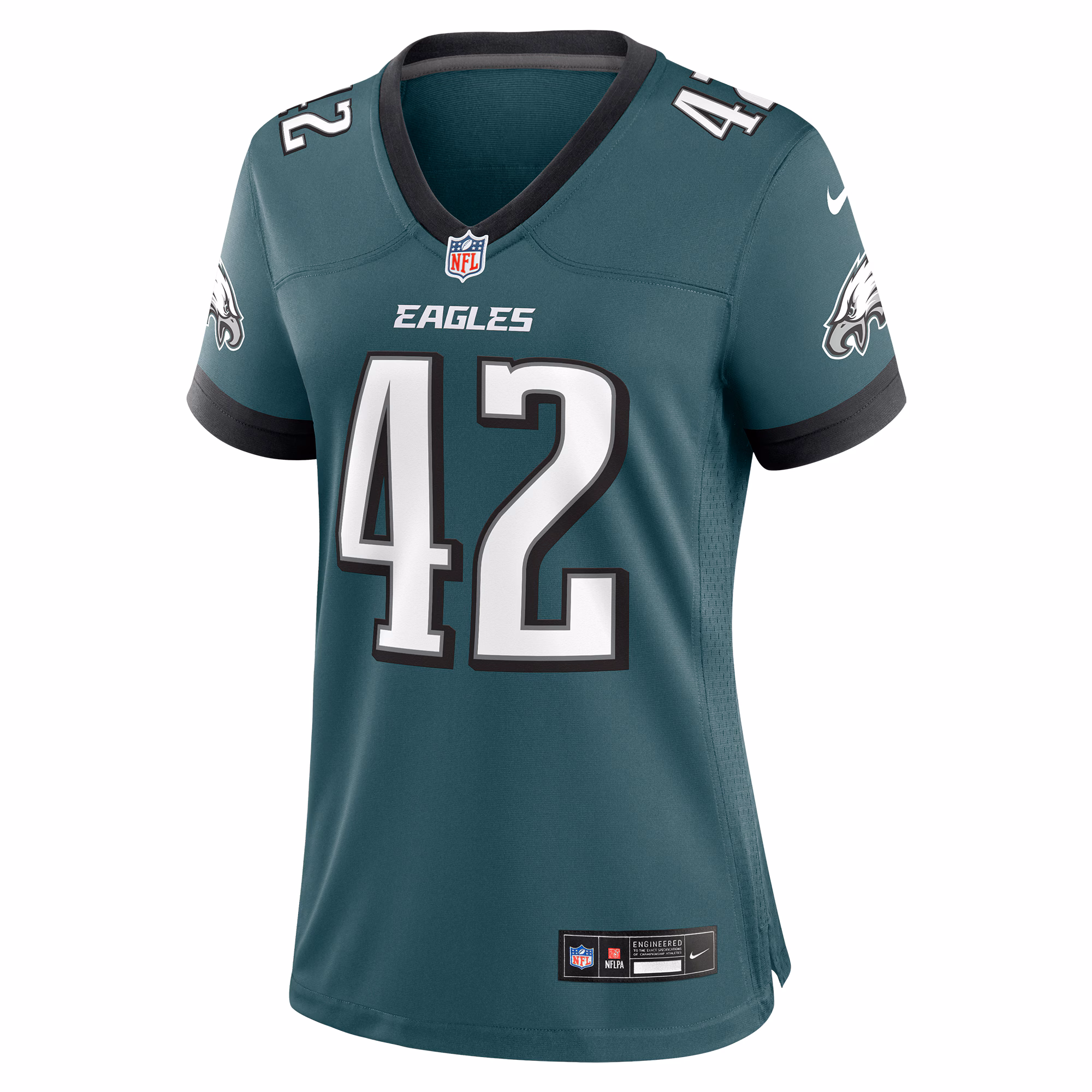 Oren Burks Philadelphia Eagles Women's  Game Jersey - Midnight Green
