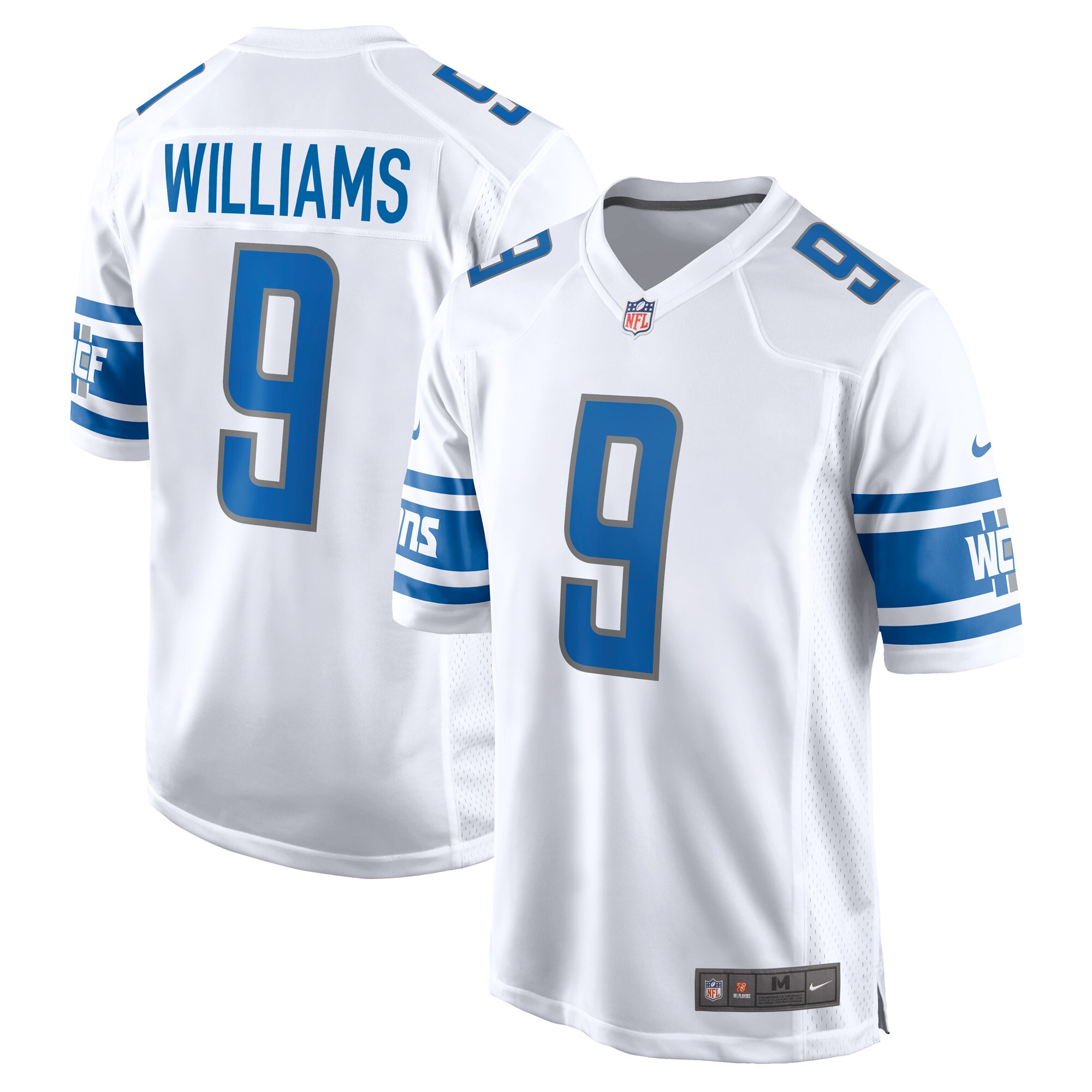 Jameson Williams Detroit Lions  Player Game Jersey - White