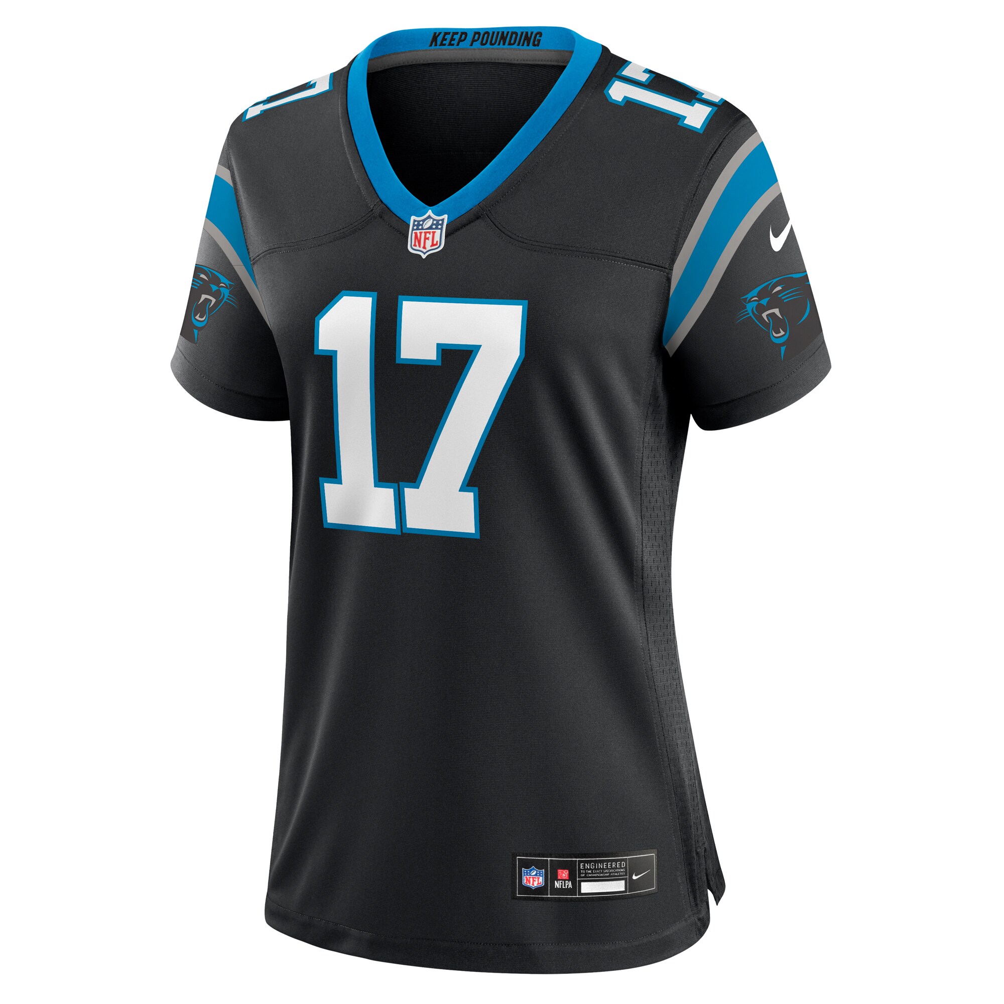 DJ Chark Jr. Carolina Panthers Women's Game Jersey - Black
