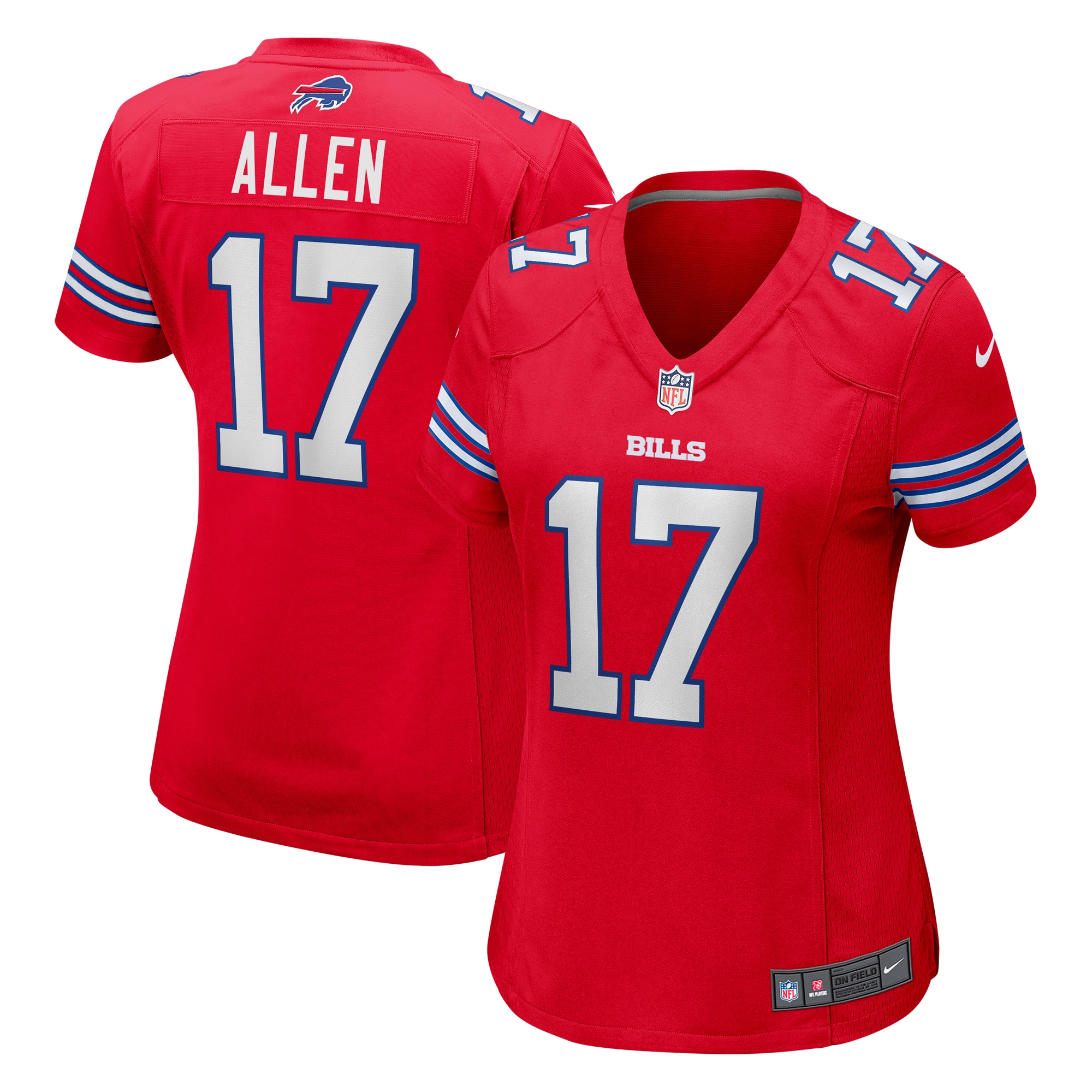 Josh Allen Buffalo Bills Women's Player Jersey - Red