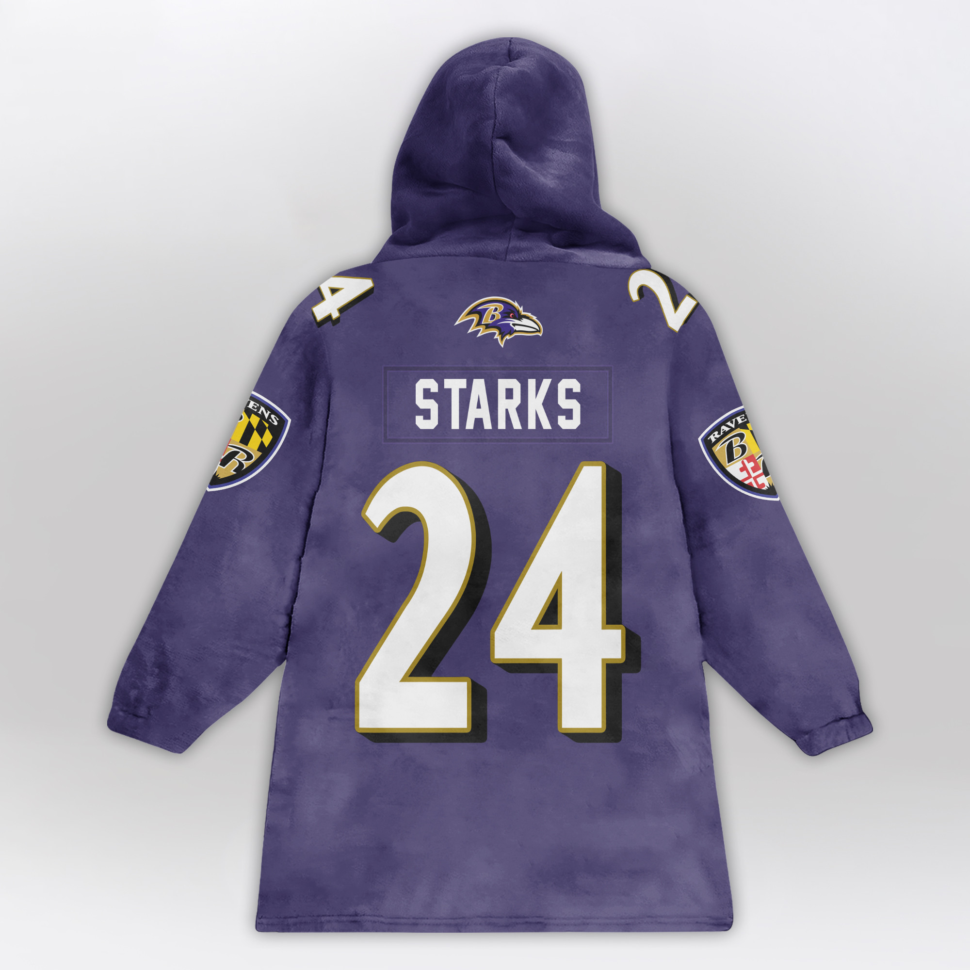 Kid 24 Baltimore Football Unisex Blanket Hoodie