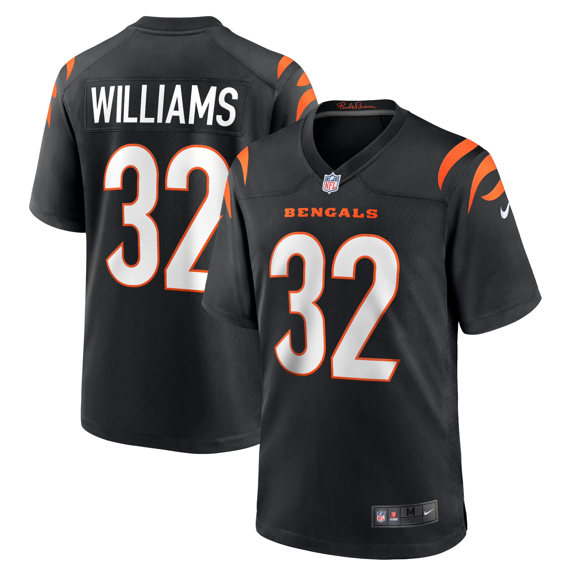 Trayveon Williams Cincinnati Bengals Game Jersey - Black