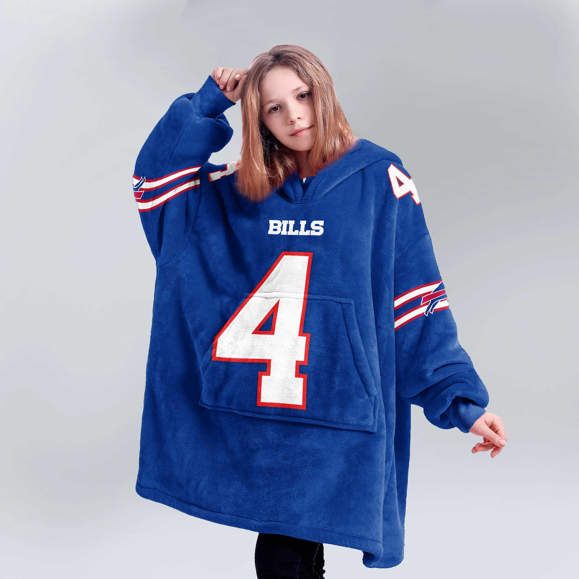 Adult No 4 - Cook - Bills Football Unisex Blanket Hoodie