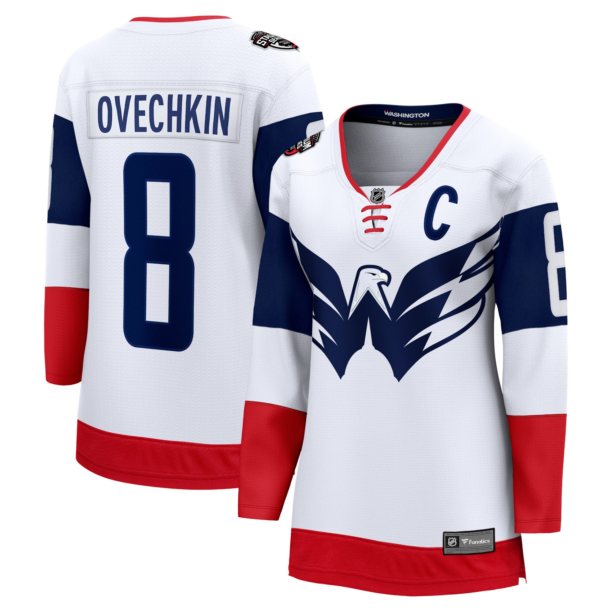 Alexander Ovechkin Washington Capitals Women's 2023 NHL Stadium Series Breakaway Player Jersey - White