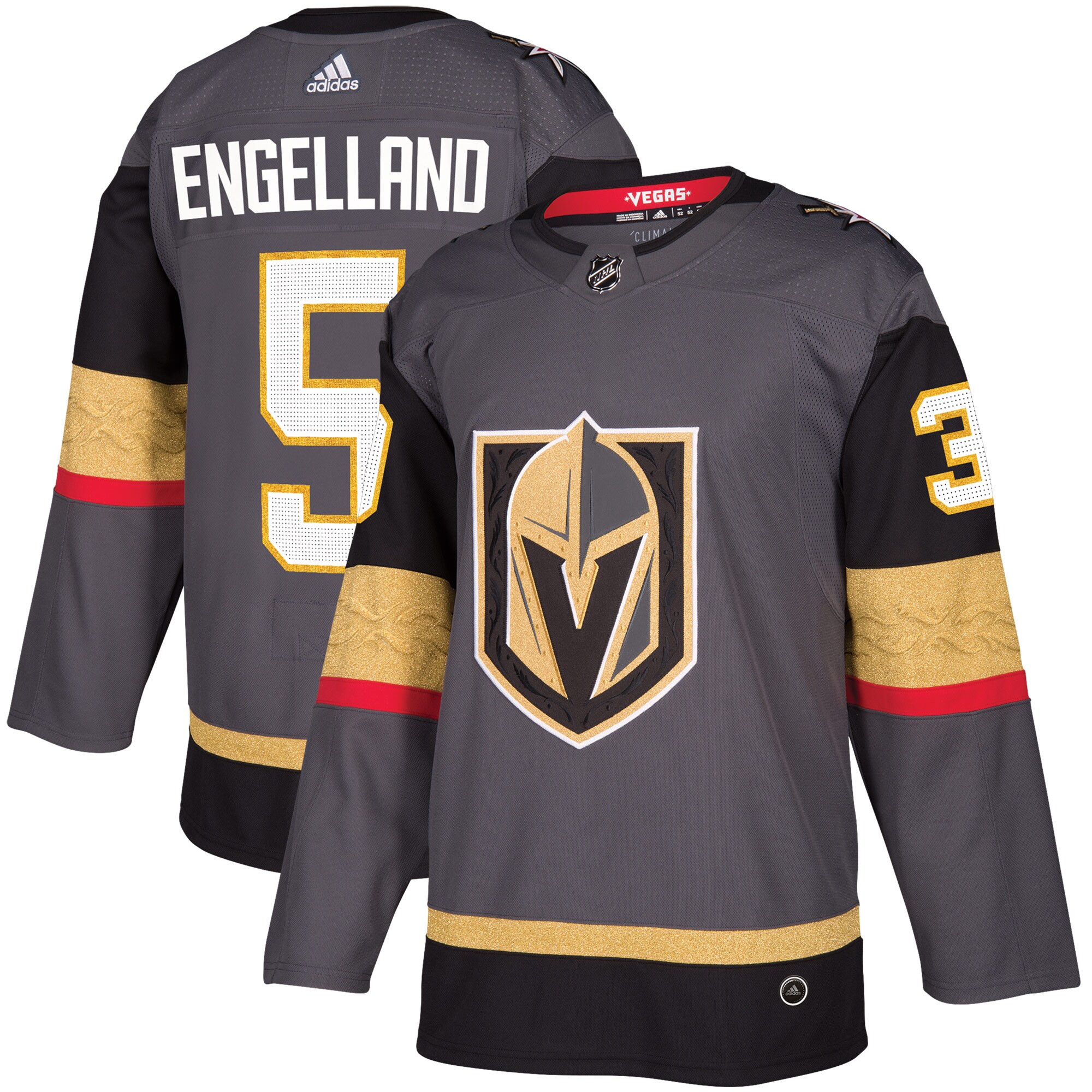 Deryk Engelland Vegas Golden Knights  Alternate Authentic Player Jersey - Gray