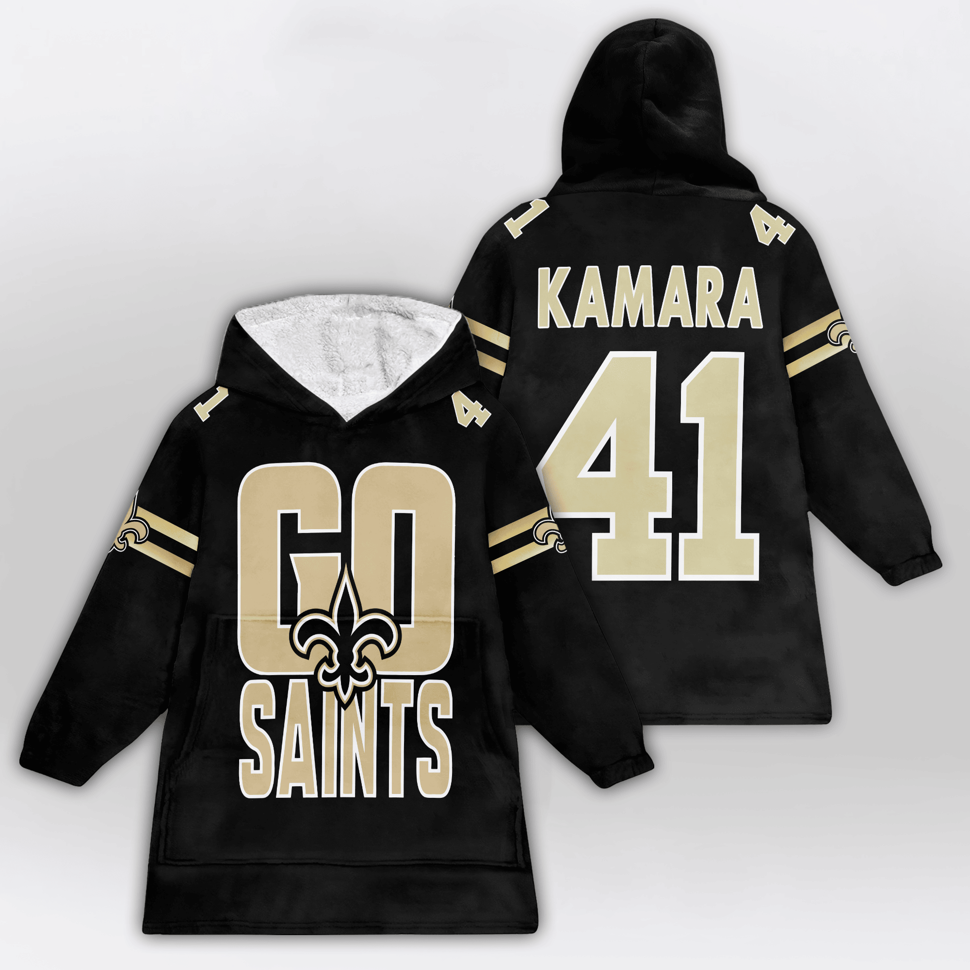 New Orleans Football Unisex Blanket Hoodie