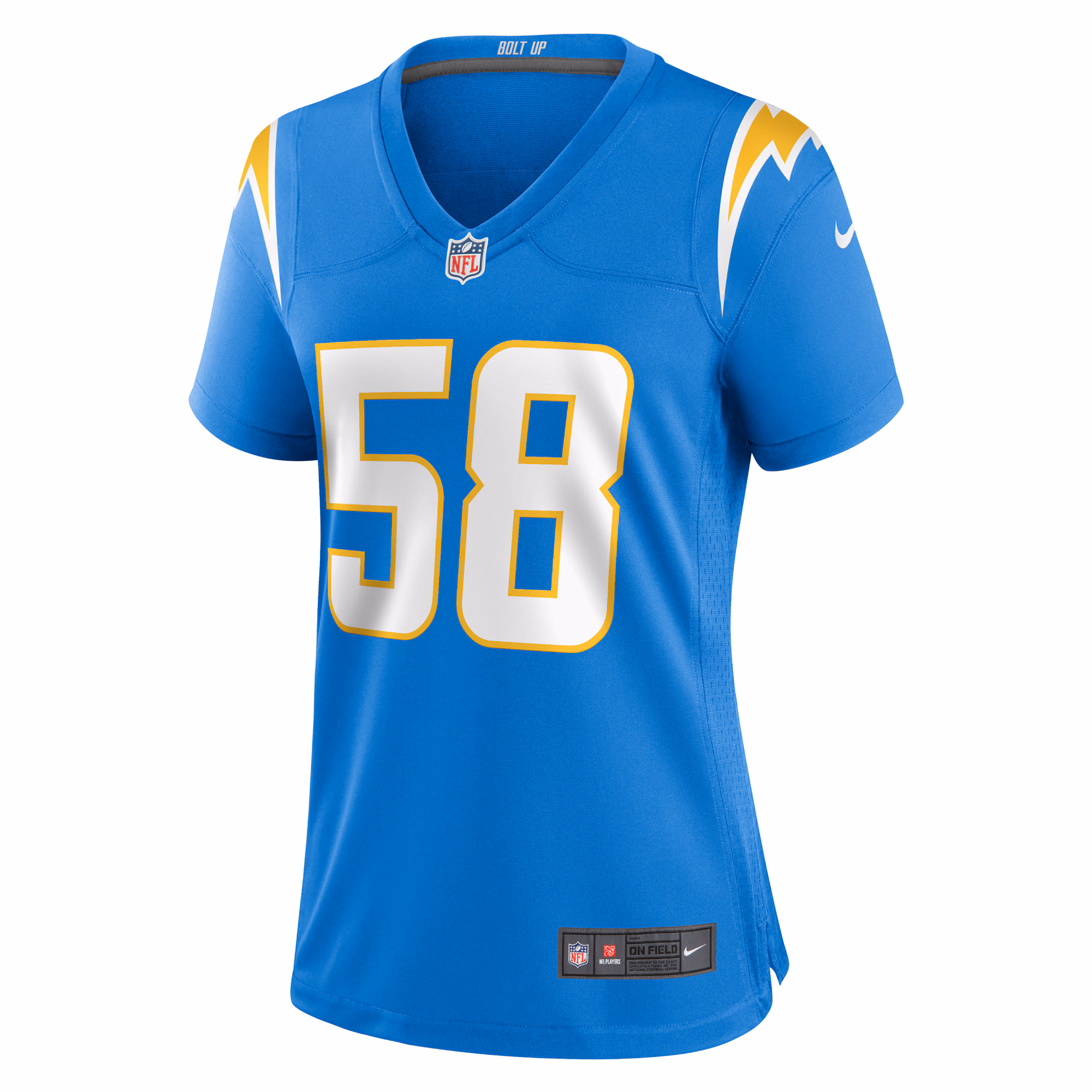 Denzel Perryman Los Angeles Chargers Women's Team Game Jersey -  Powder Blue