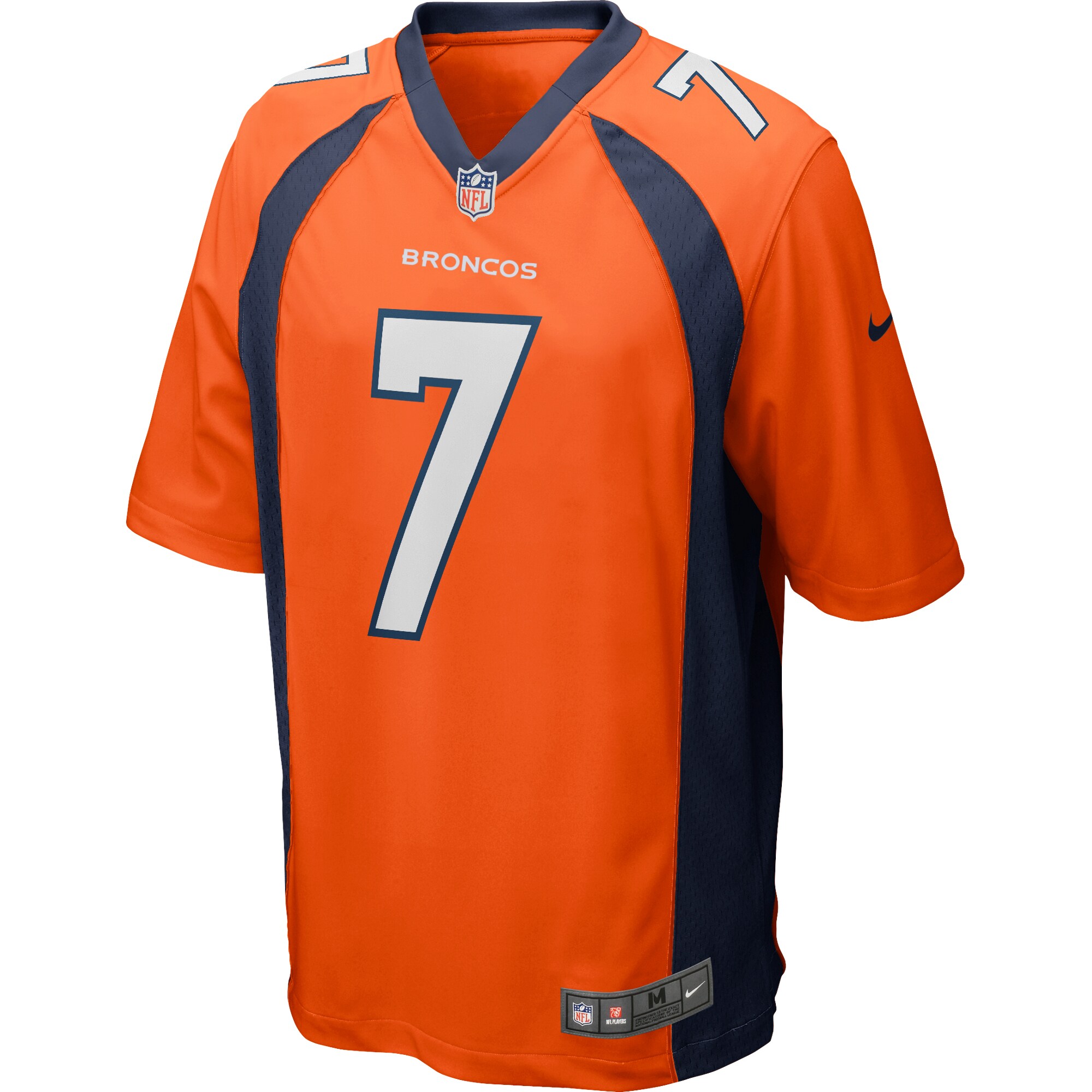 John Elway Denver Broncos Game Retired Player Jersey - Orange
