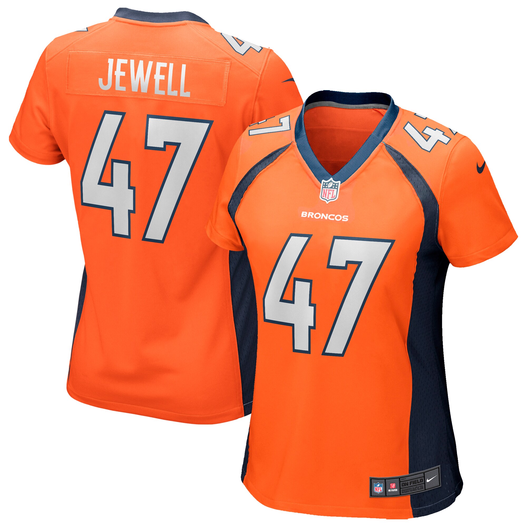 Josey Jewell Denver Broncos  Women's Game Jersey - Orange