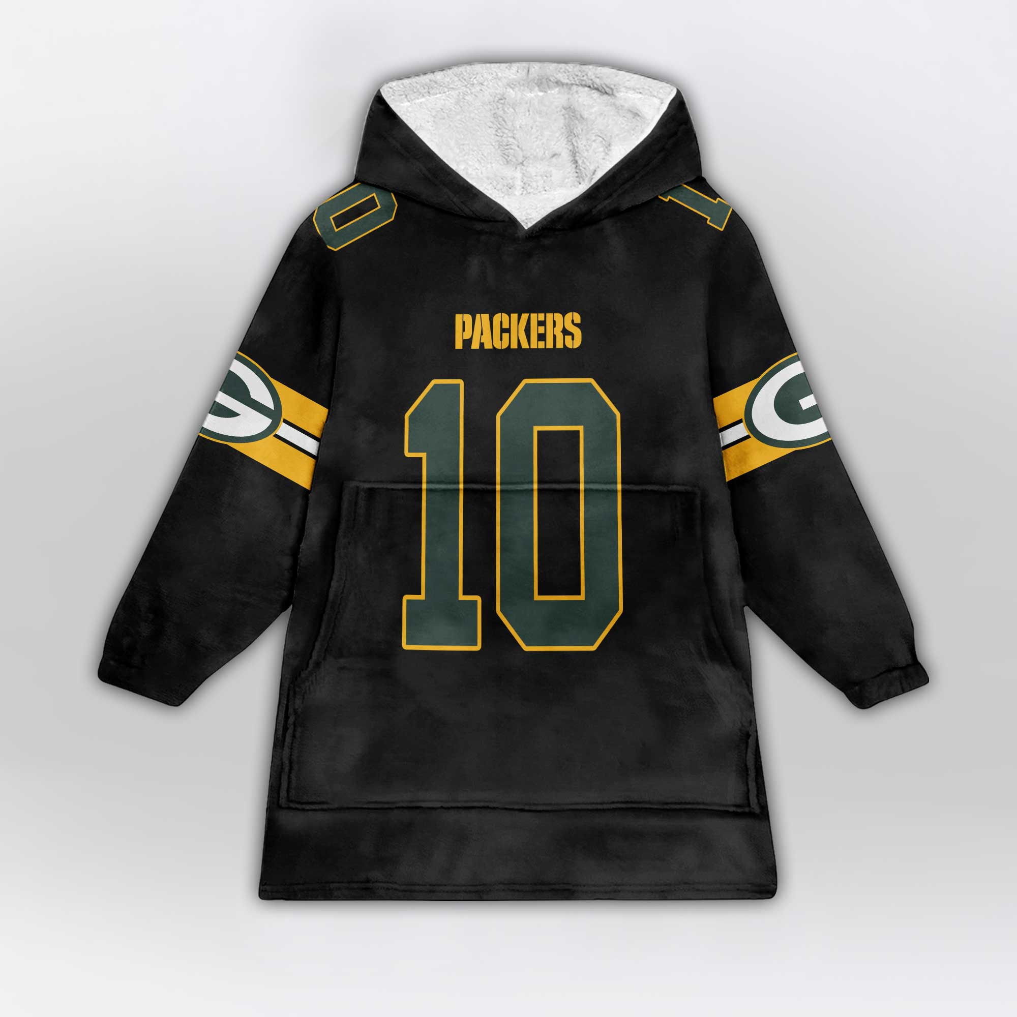 Kid 10 Green Bay Football Unisex Blanket Hoodie